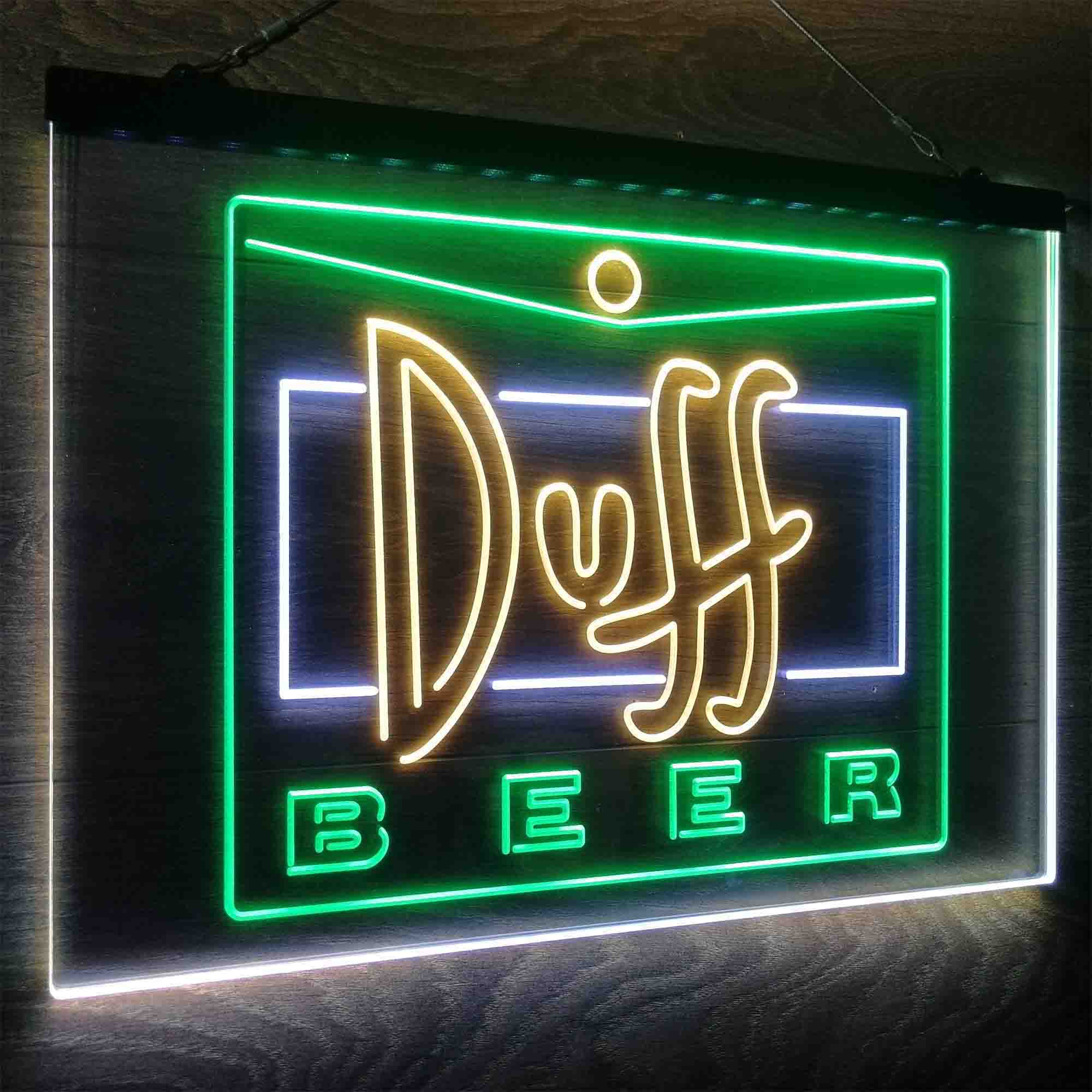 Duff Beer Logo Neon LED Sign 3 Colors