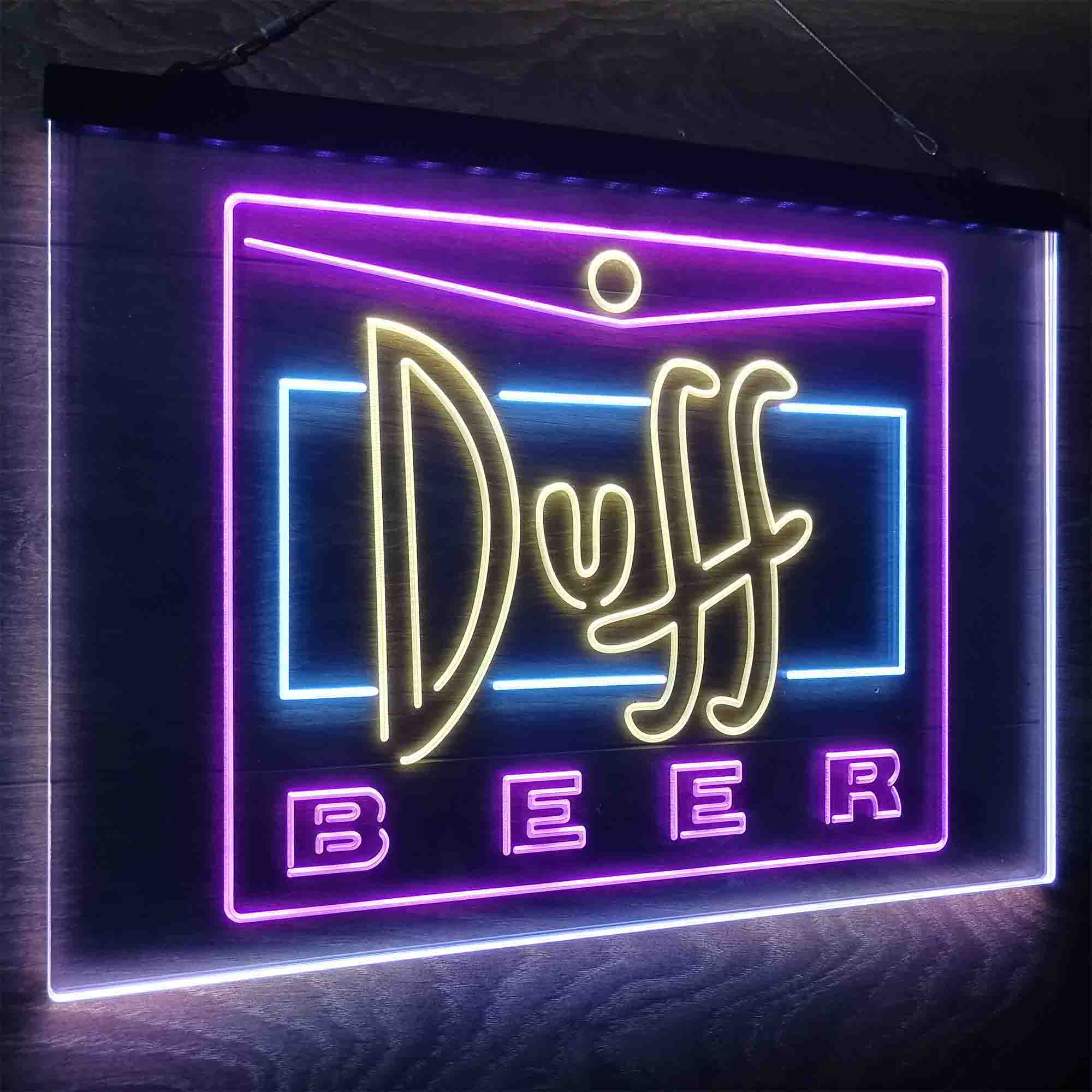 Duff Beer Logo Neon LED Sign 3 Colors