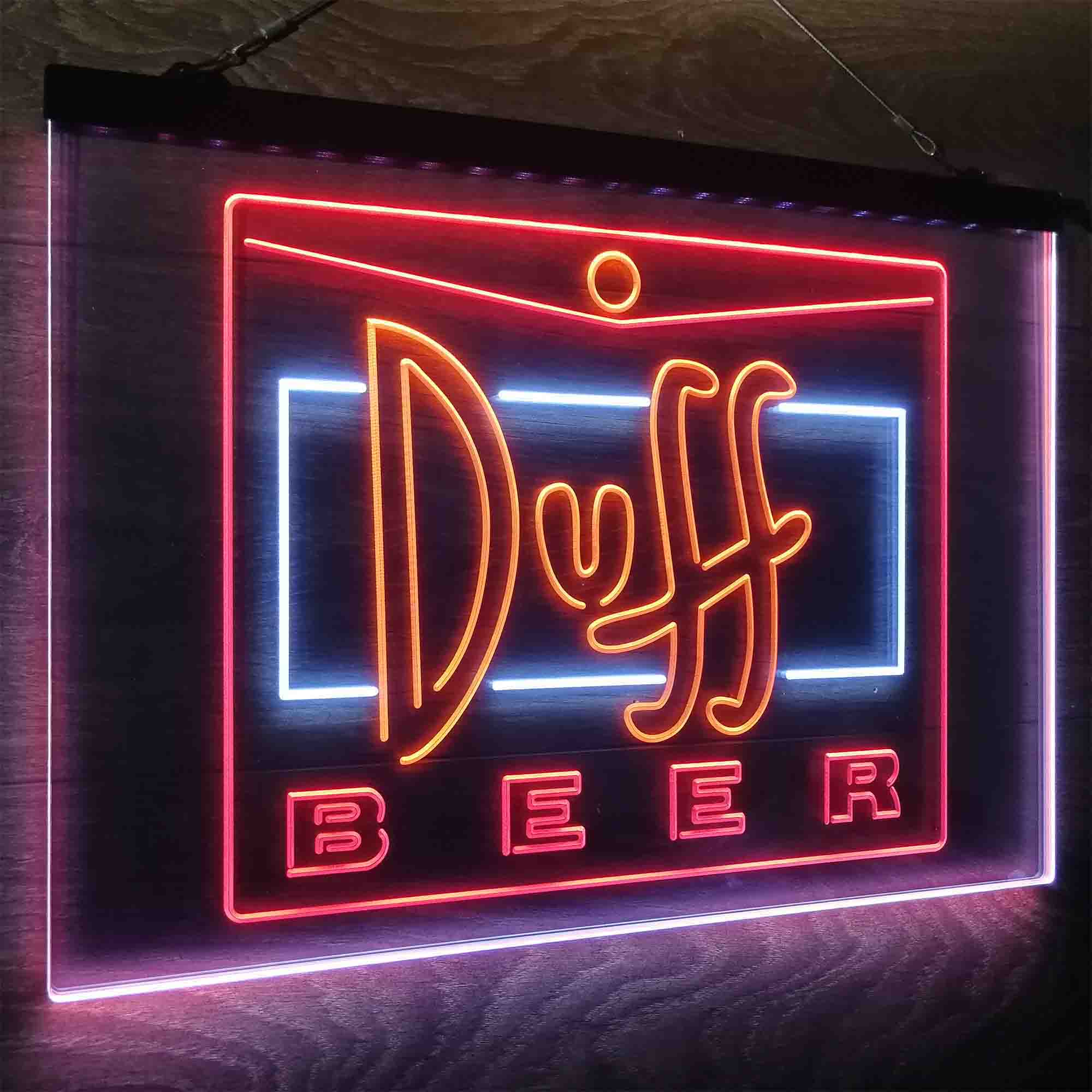 Duff Beer Logo Neon LED Sign 3 Colors