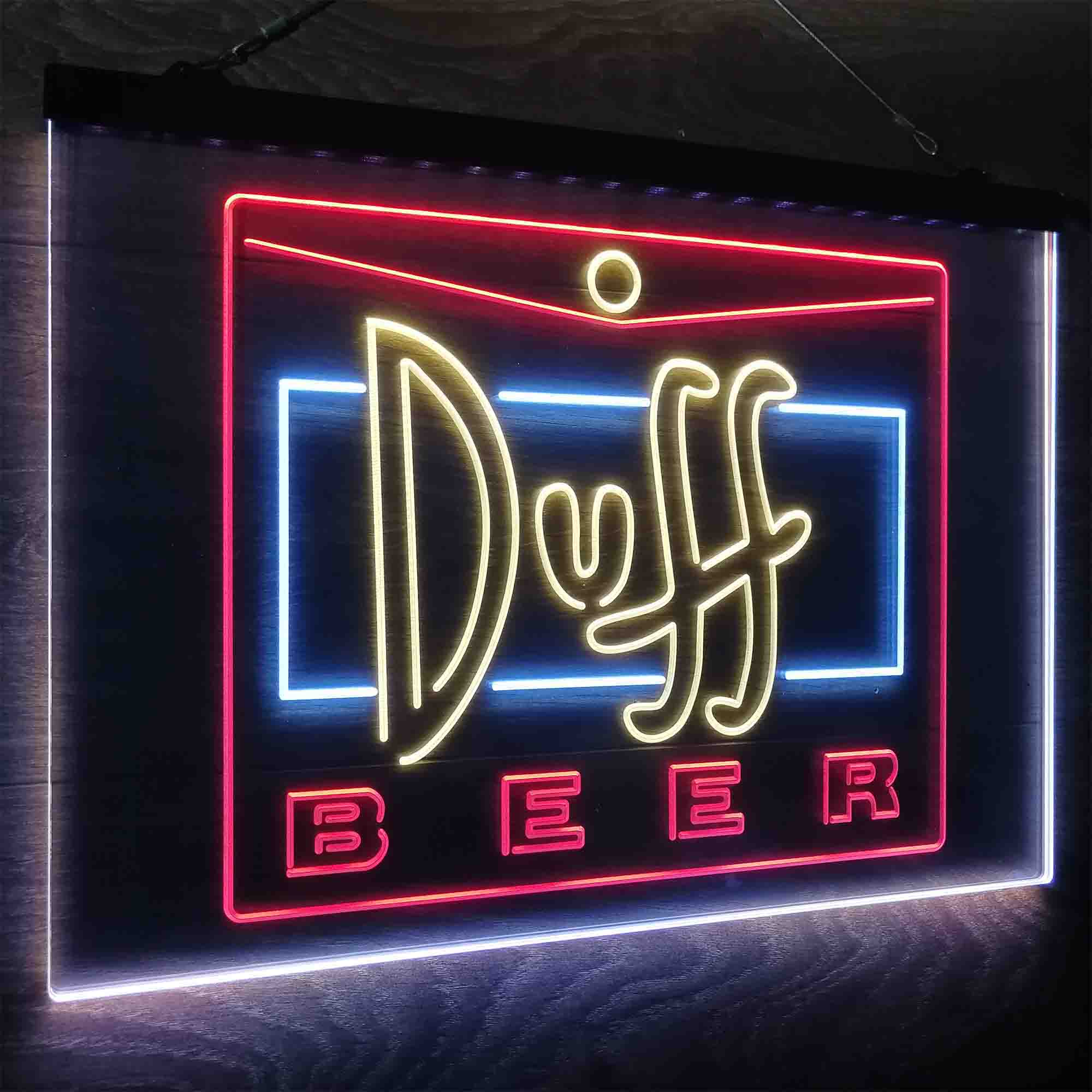 Duff Beer Logo Neon LED Sign 3 Colors