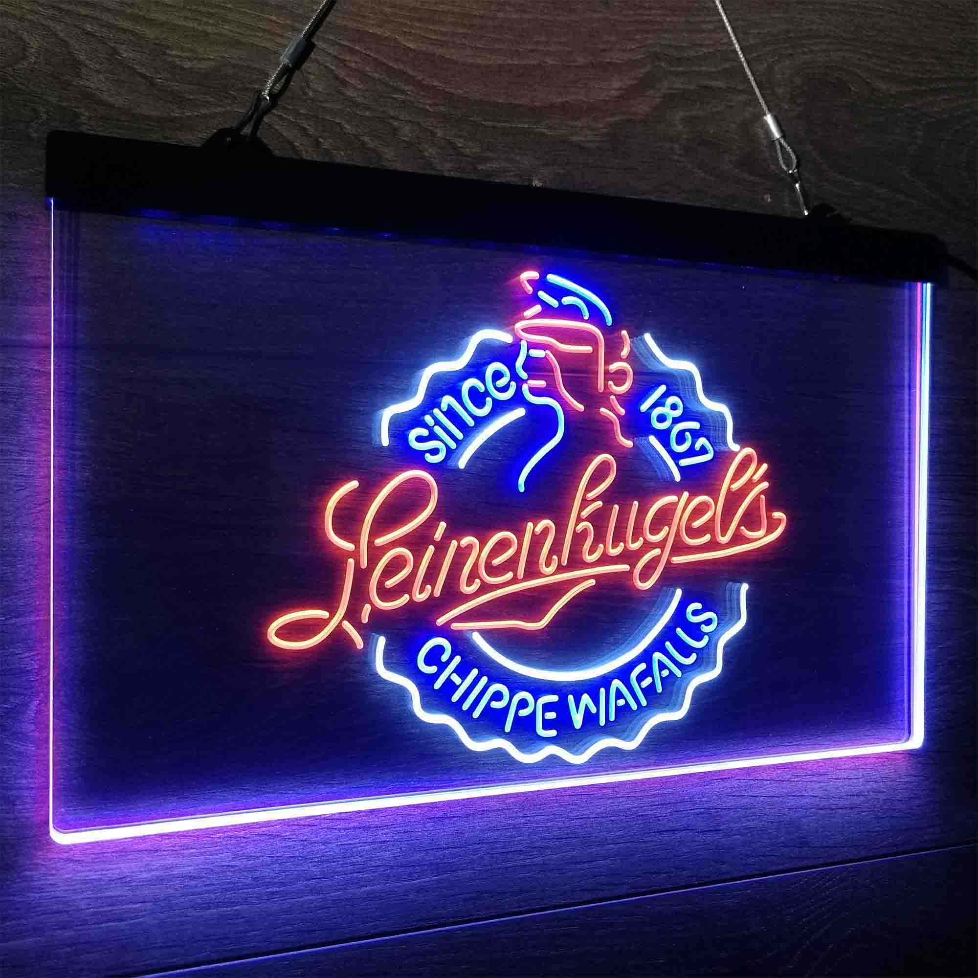 Leinenkugel Brewery Chippewa Falls Since 1867 Neon LED Sign 3 Colors