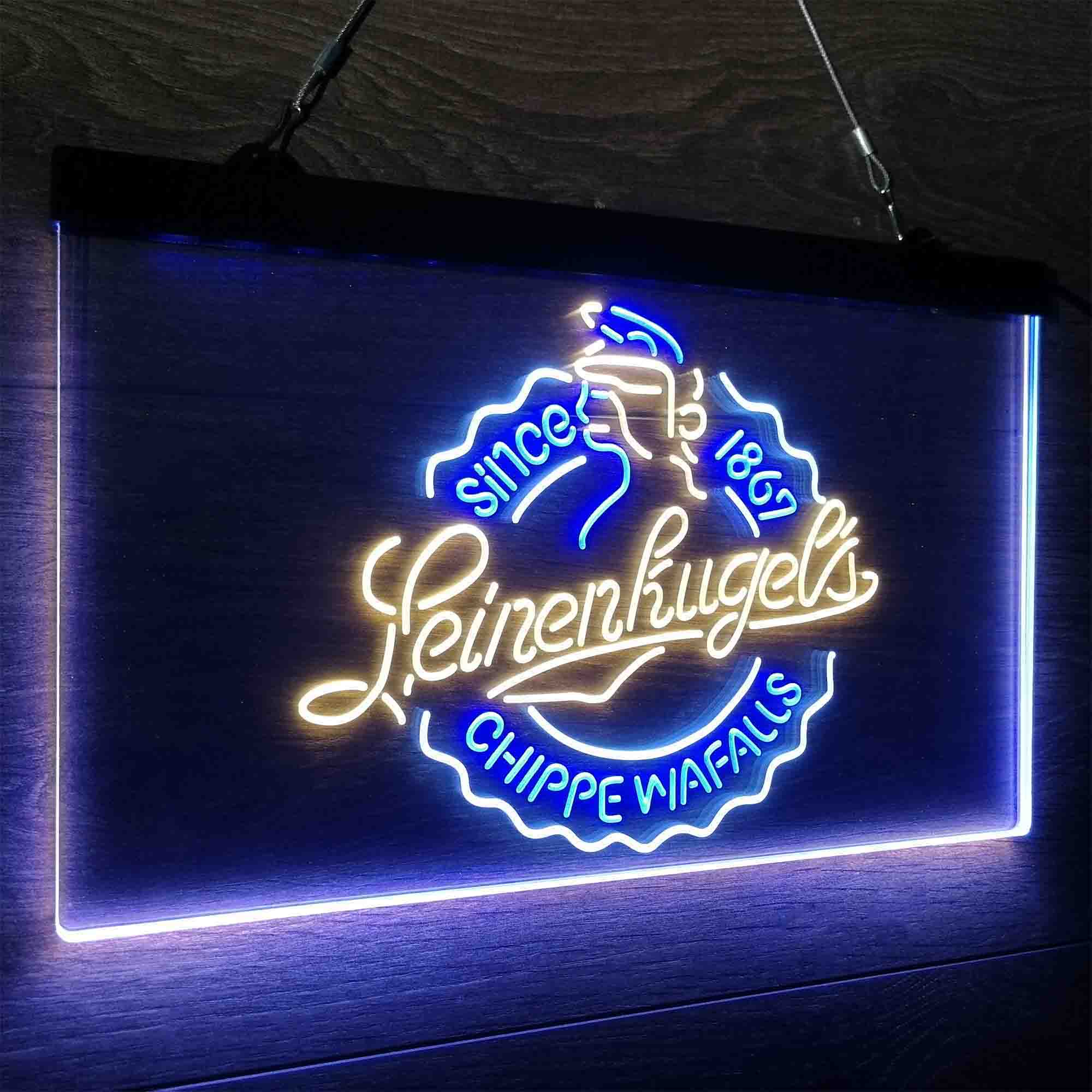 Leinenkugel Brewery Chippewa Falls Since 1867 Neon LED Sign 3 Colors