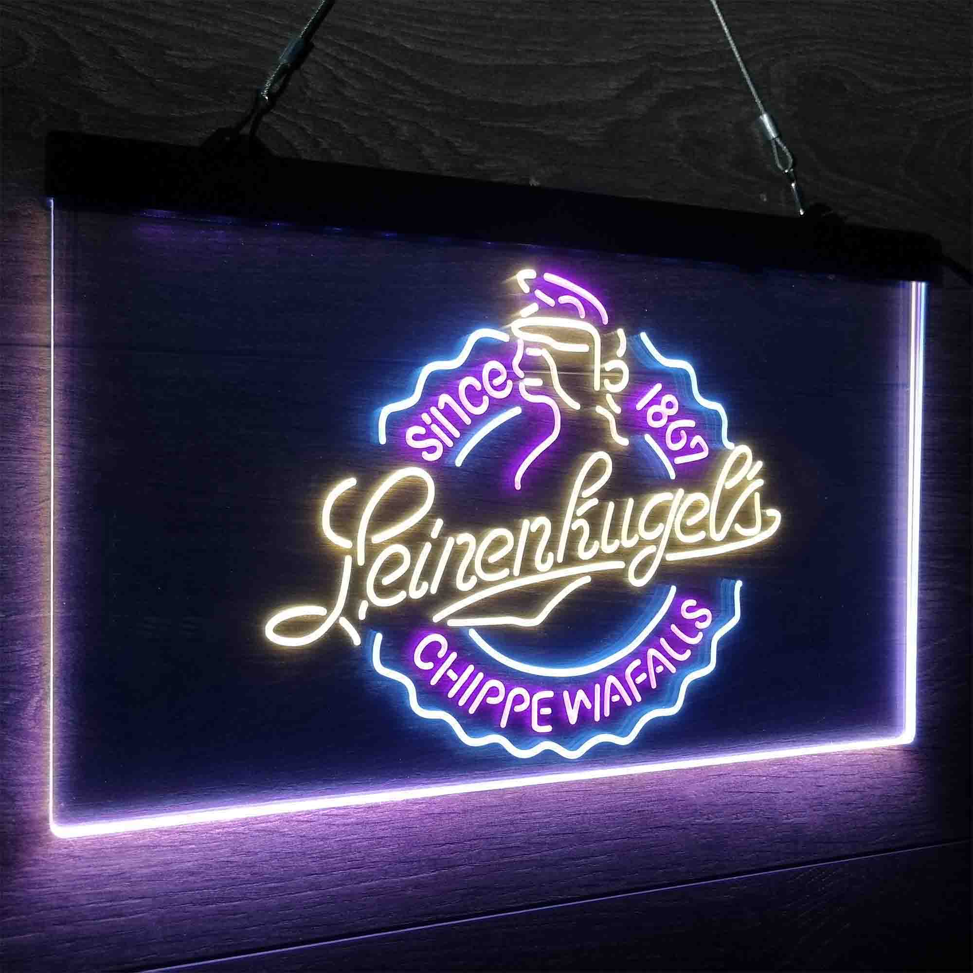 Leinenkugel Brewery Chippewa Falls Since 1867 Neon LED Sign 3 Colors