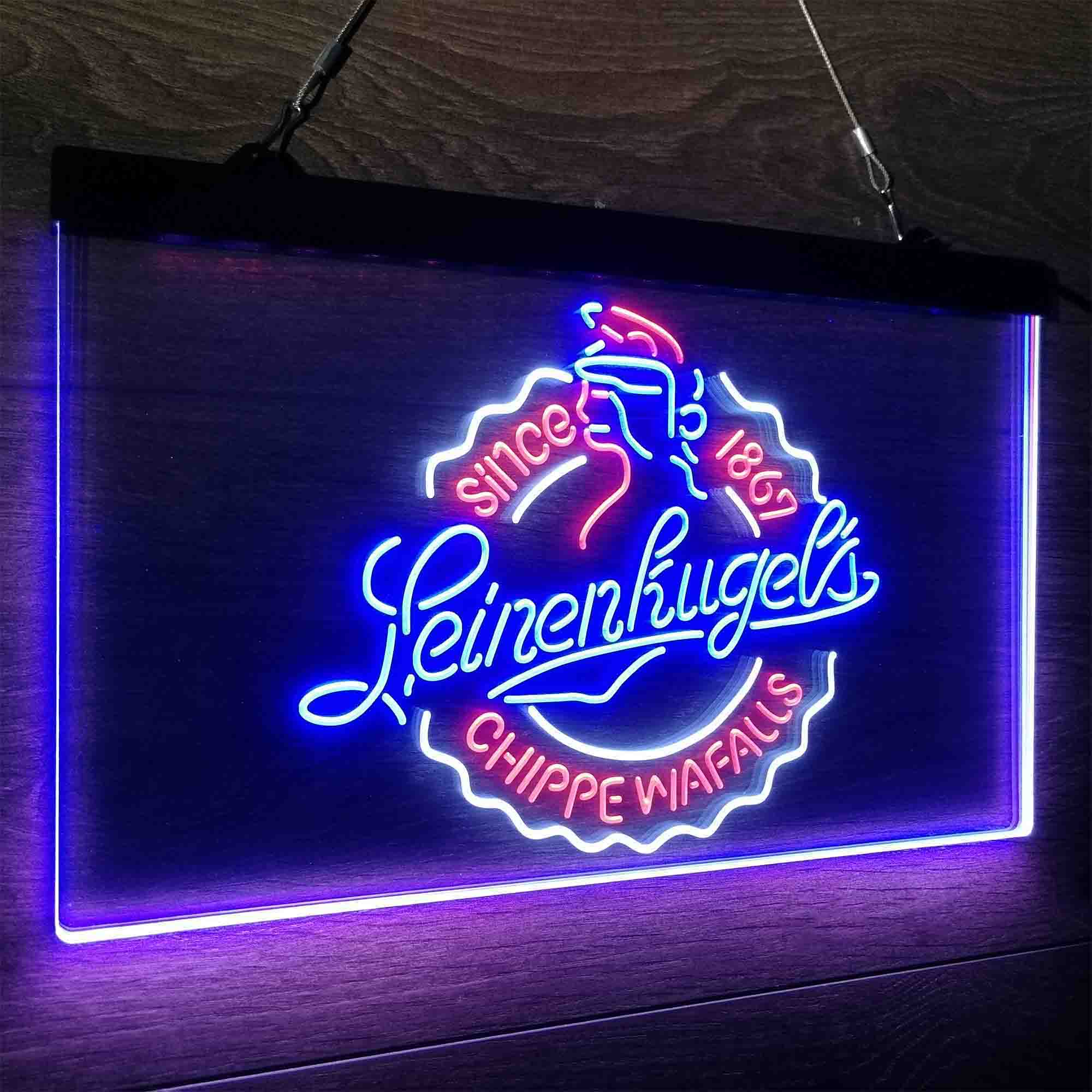 Leinenkugel Brewery Chippewa Falls Since 1867 Neon LED Sign 3 Colors