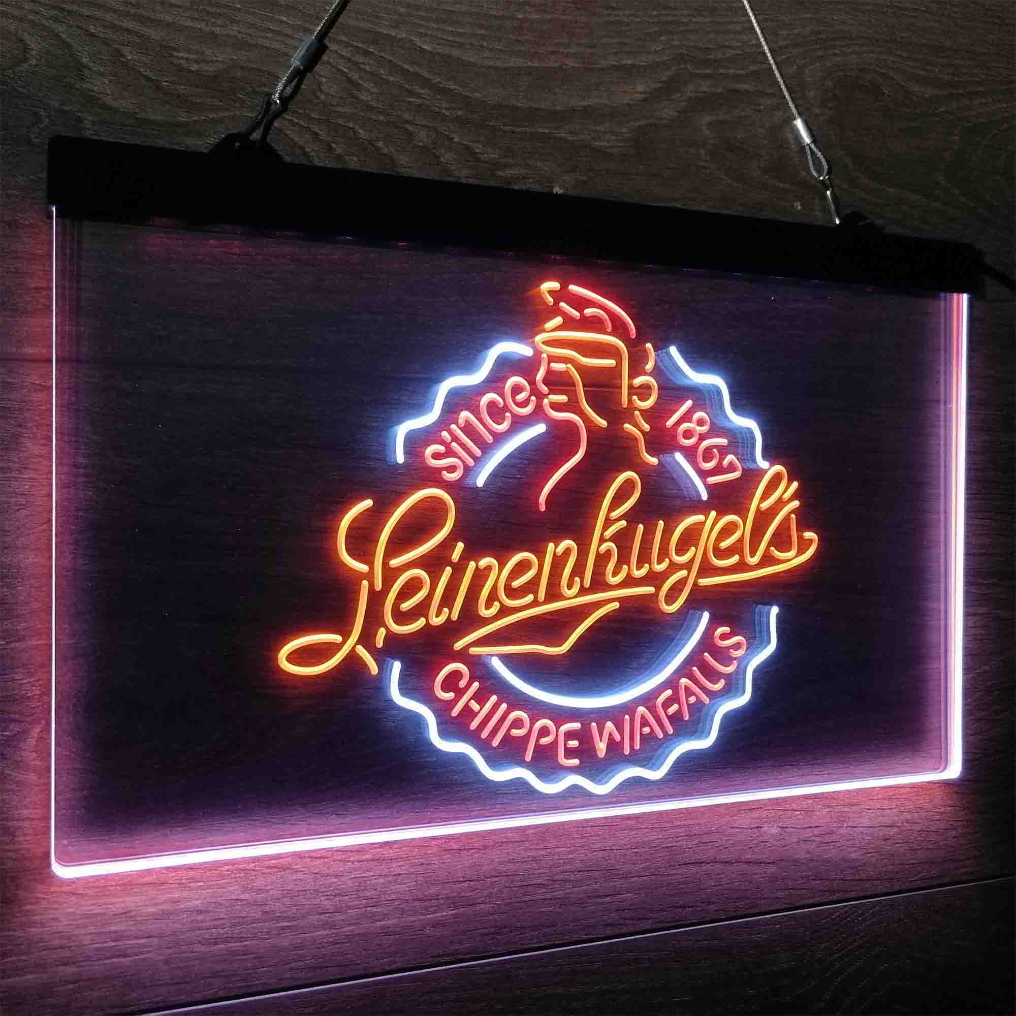 Leinenkugel Brewery Chippewa Falls Since 1867 Neon LED Sign 3 Colors