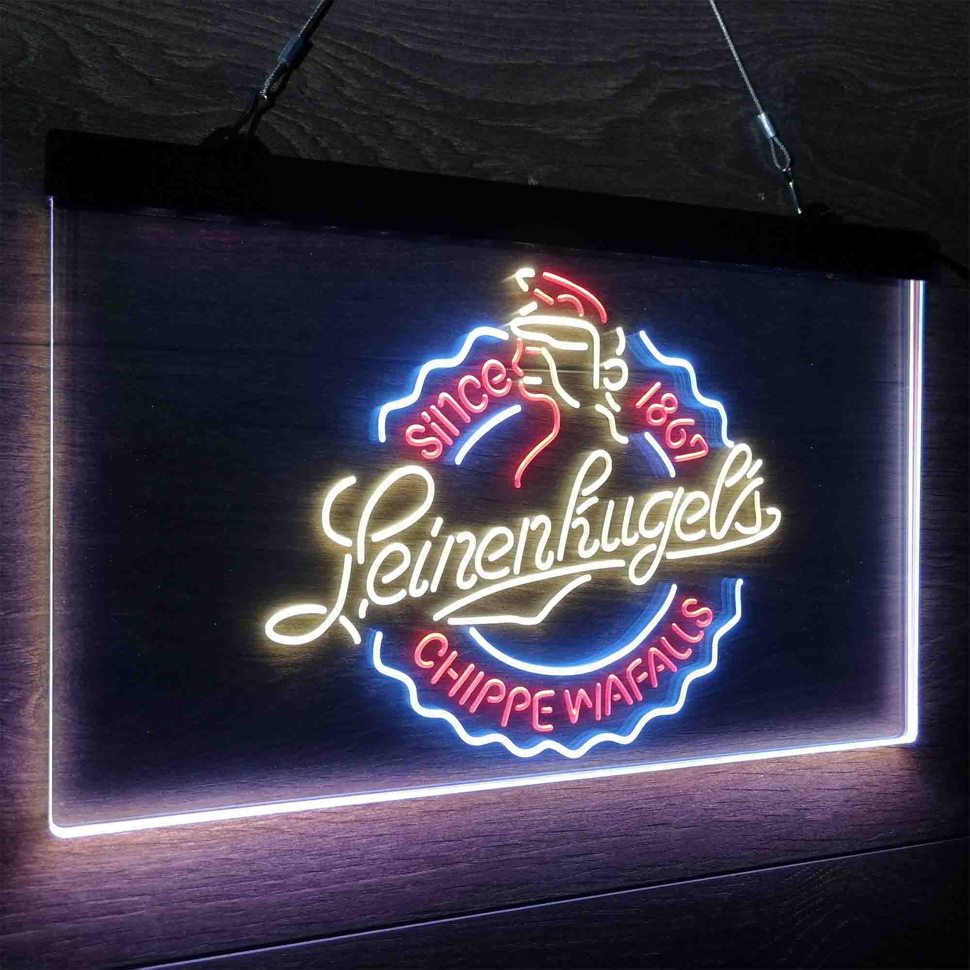 Leinenkugel Brewery Chippewa Falls Since 1867 Neon LED Sign 3 Colors