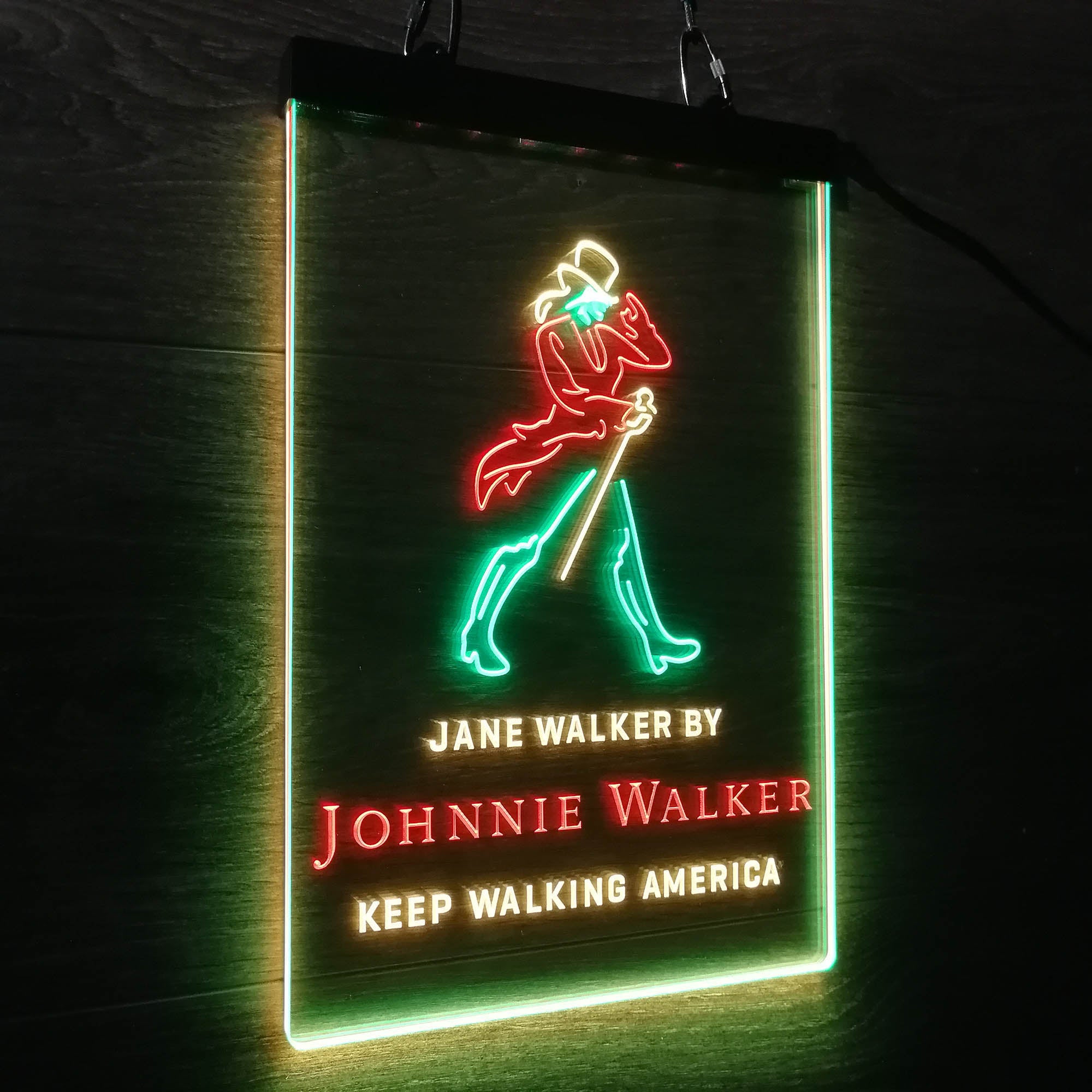 Jane Walker by Jonnie Walker Keep Walking America Neon LED Sign 3 Colors