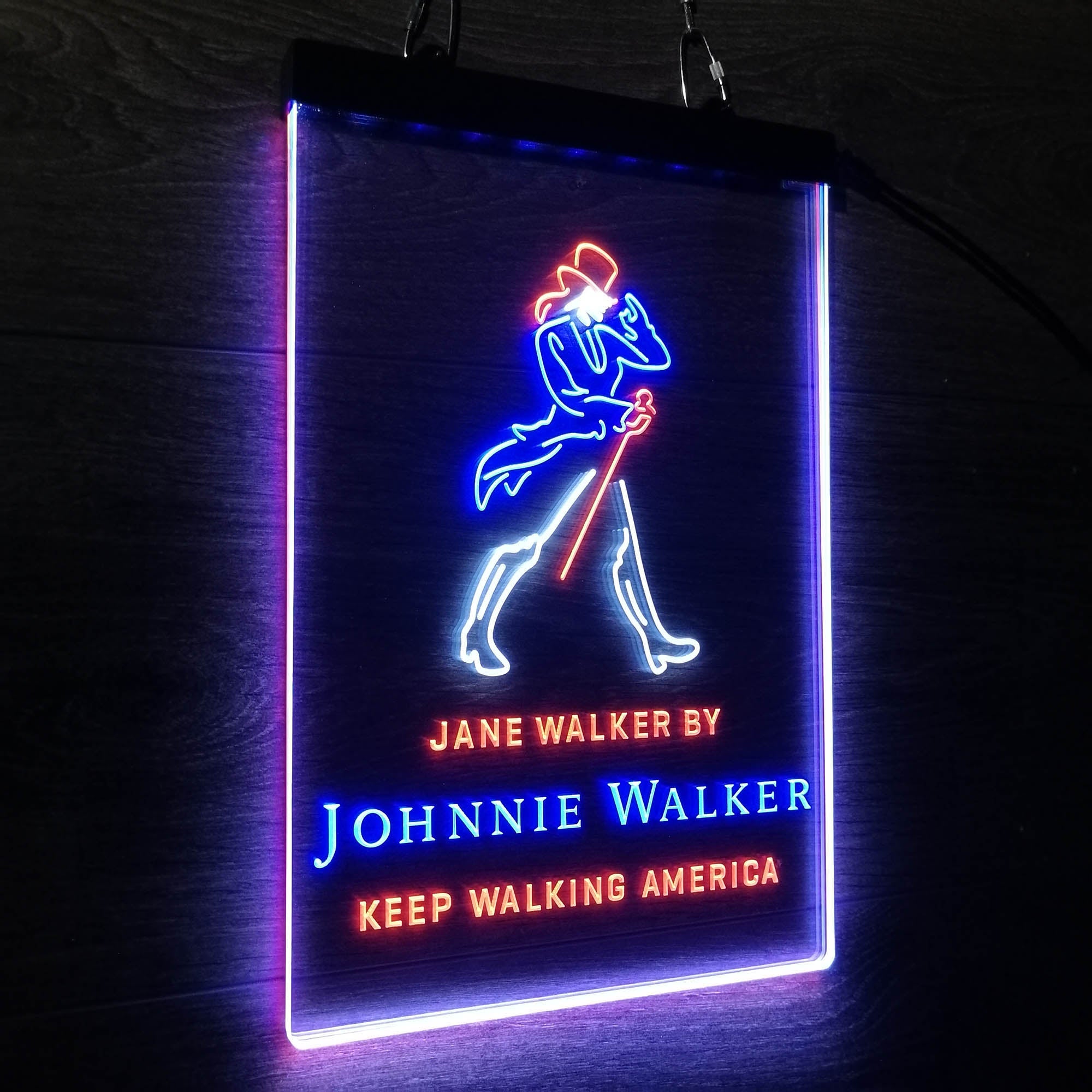 Jane Walker by Jonnie Walker Keep Walking America Neon LED Sign 3 Colors