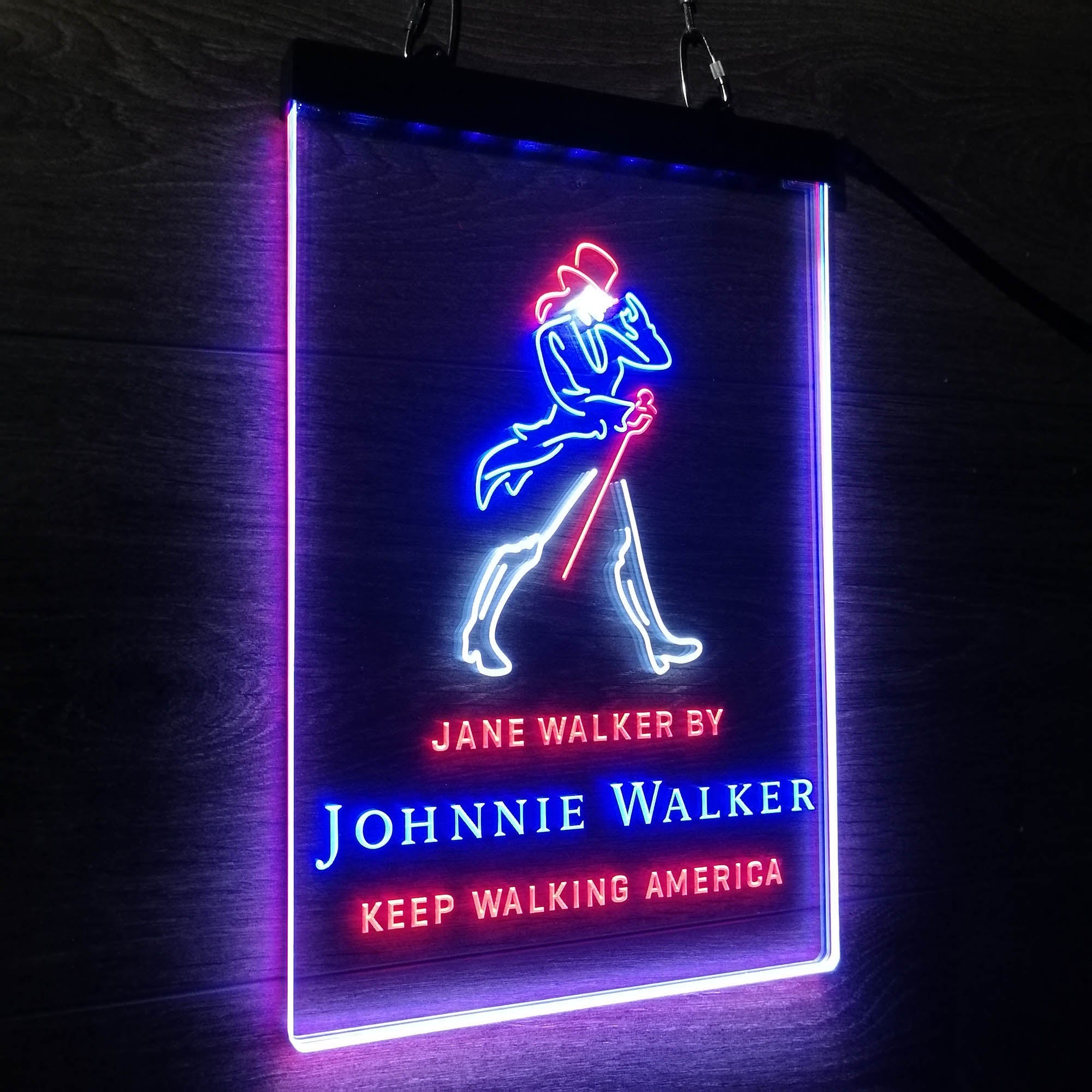 Jane Walker by Jonnie Walker Keep Walking America Neon LED Sign 3 Colors