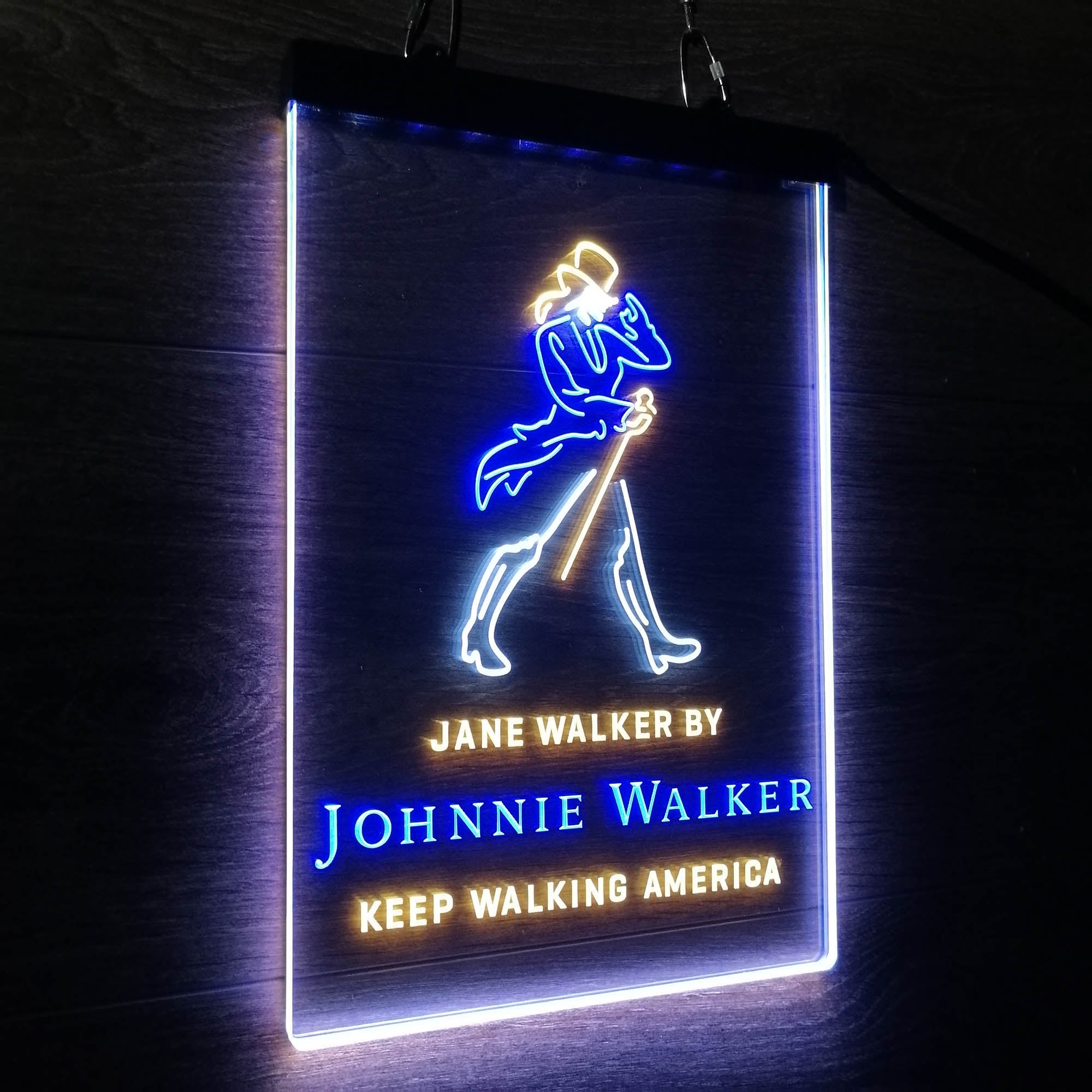 Jane Walker by Jonnie Walker Keep Walking America Neon LED Sign 3 Colors