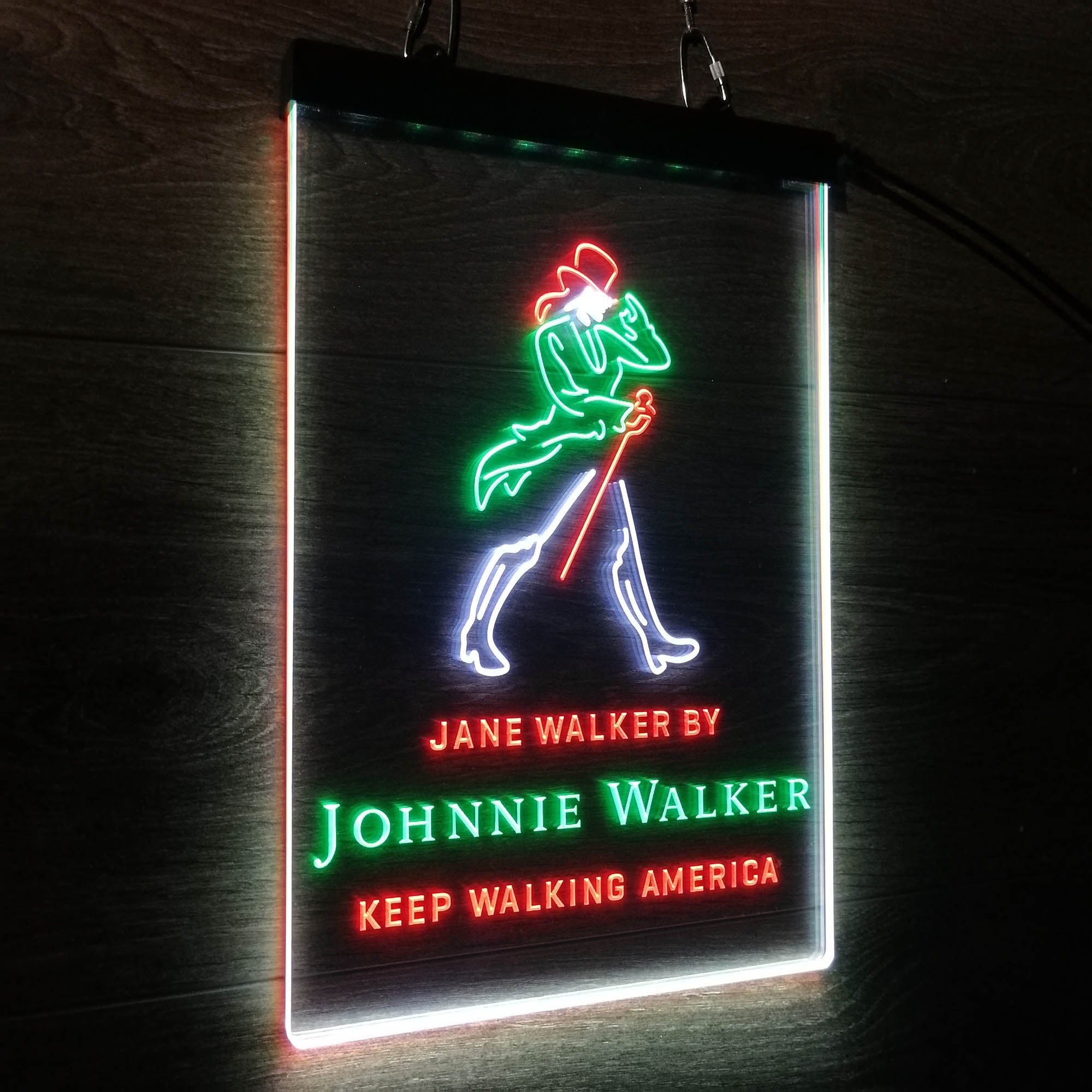 Jane Walker by Jonnie Walker Keep Walking America Neon LED Sign 3 Colors