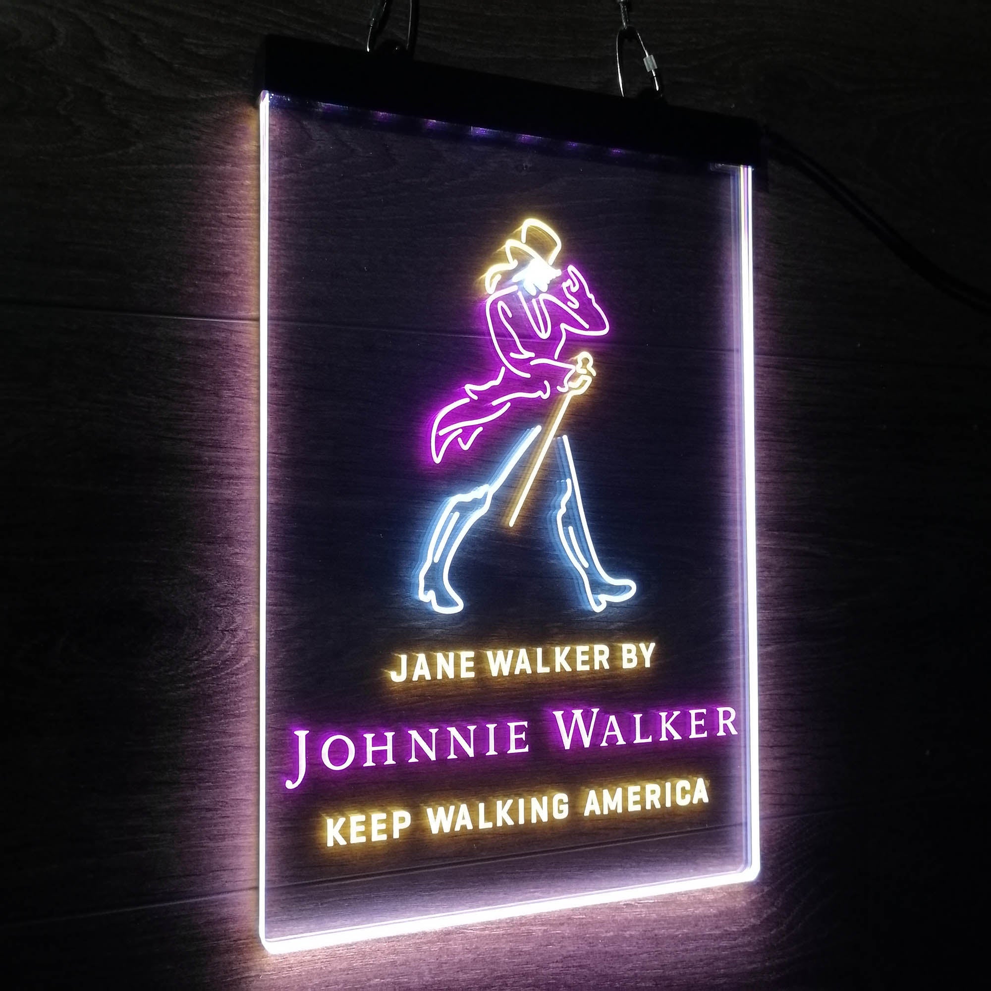 Jane Walker by Jonnie Walker Keep Walking America Neon LED Sign 3 Colors