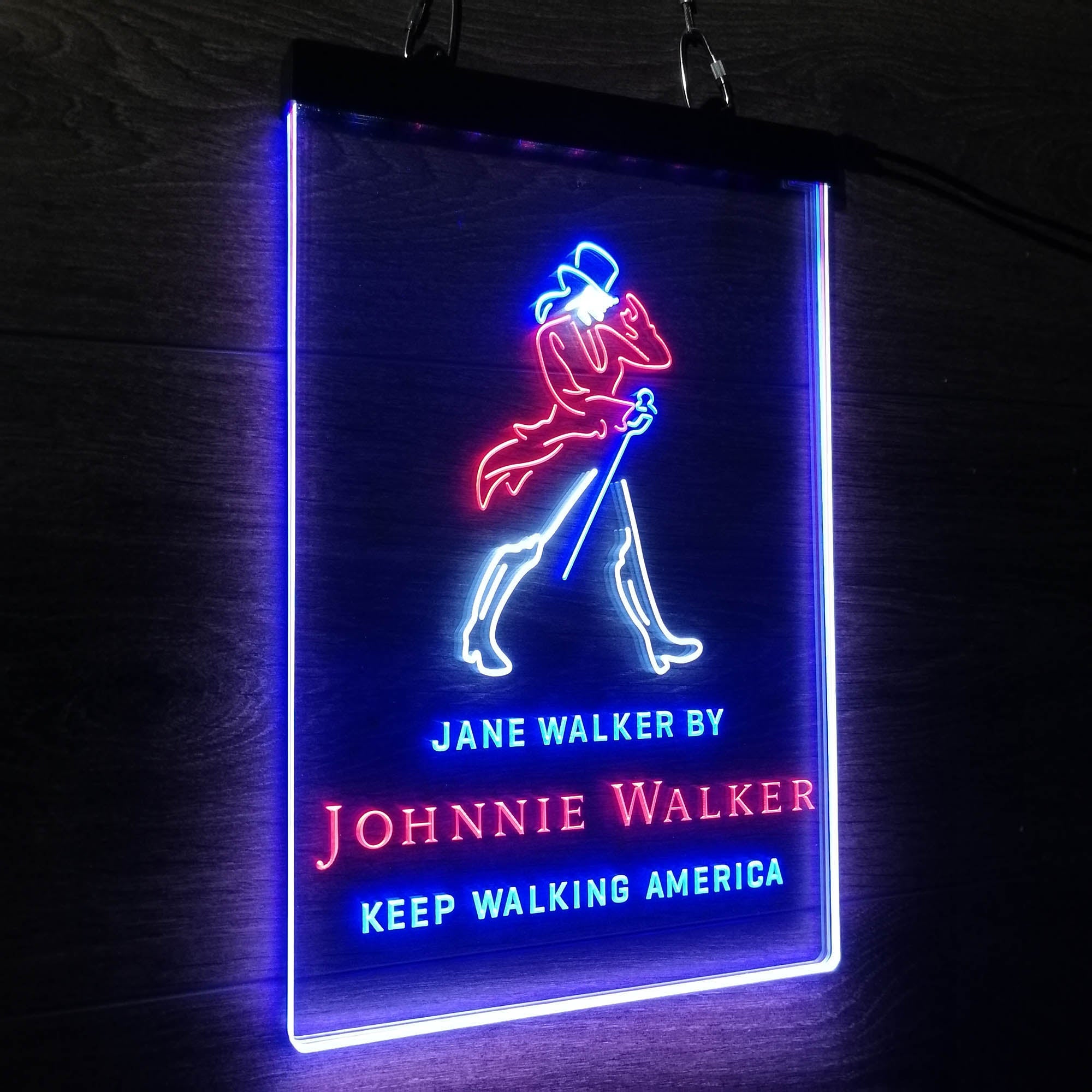 Jane Walker by Jonnie Walker Keep Walking America Neon LED Sign 3 Colors