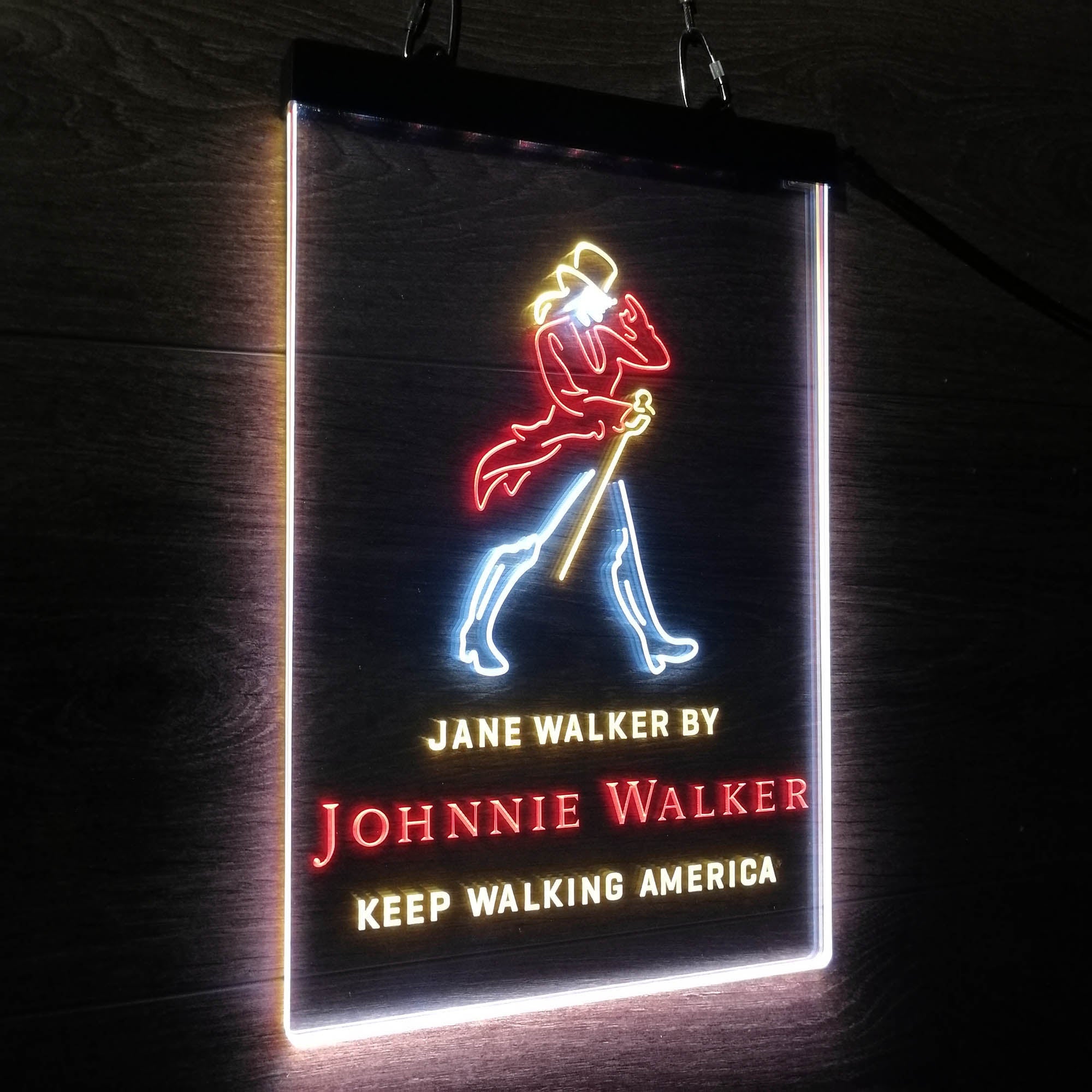 Jane Walker by Jonnie Walker Keep Walking America Neon LED Sign 3 Colors