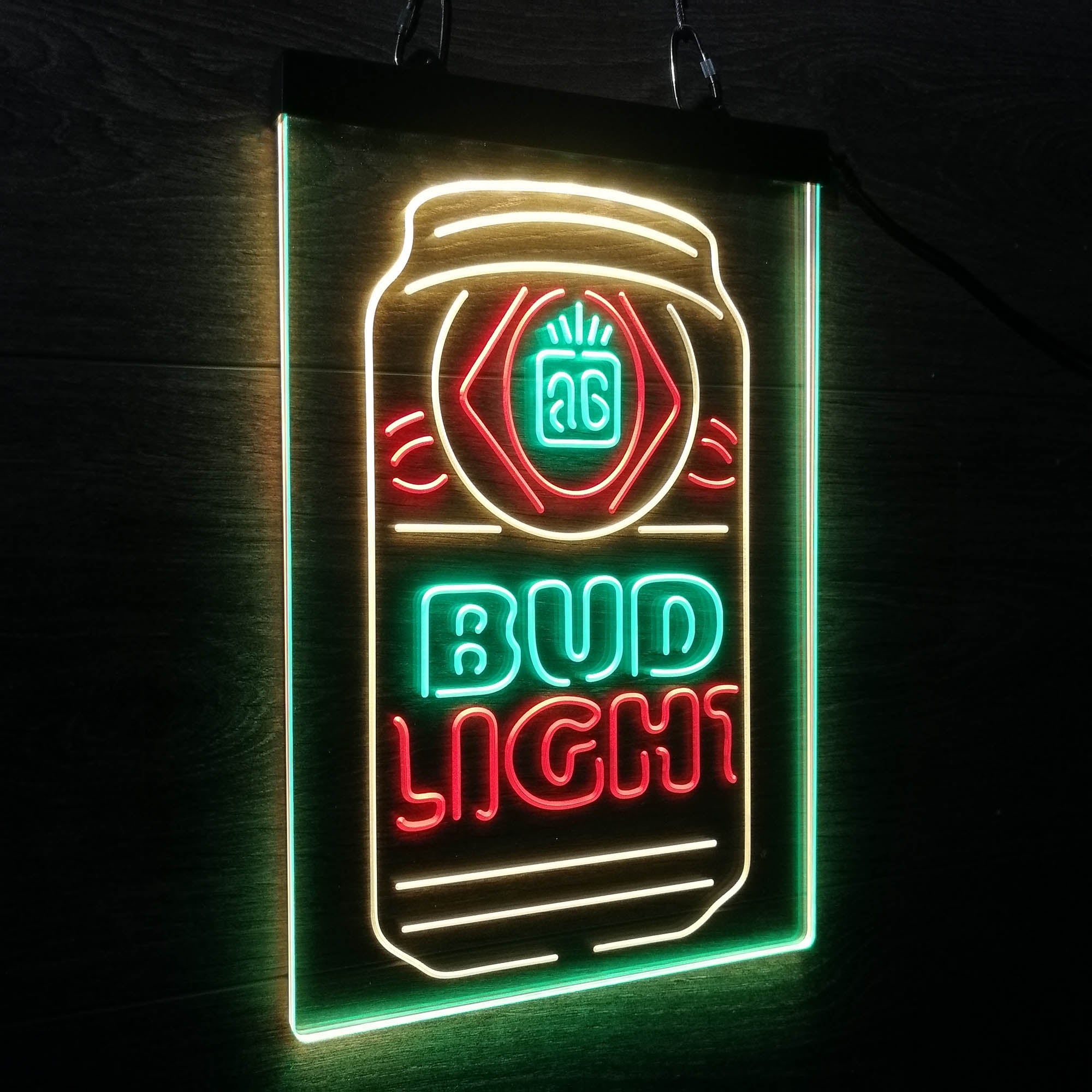 Bud Light Bottle Vertical Beer Neon LED Sign 3 Colors