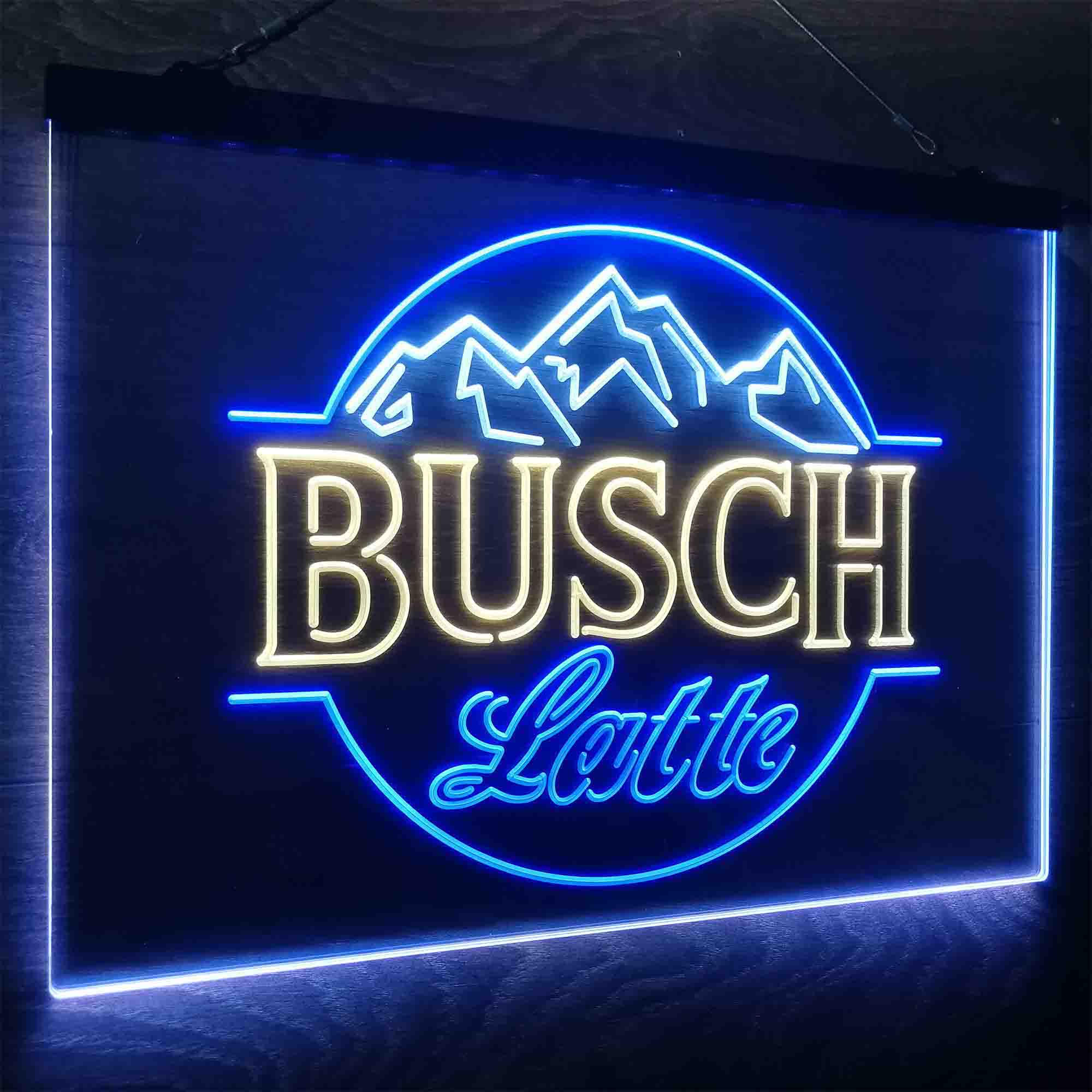 Busch Latte Mountain Neon LED Sign 3 Colors