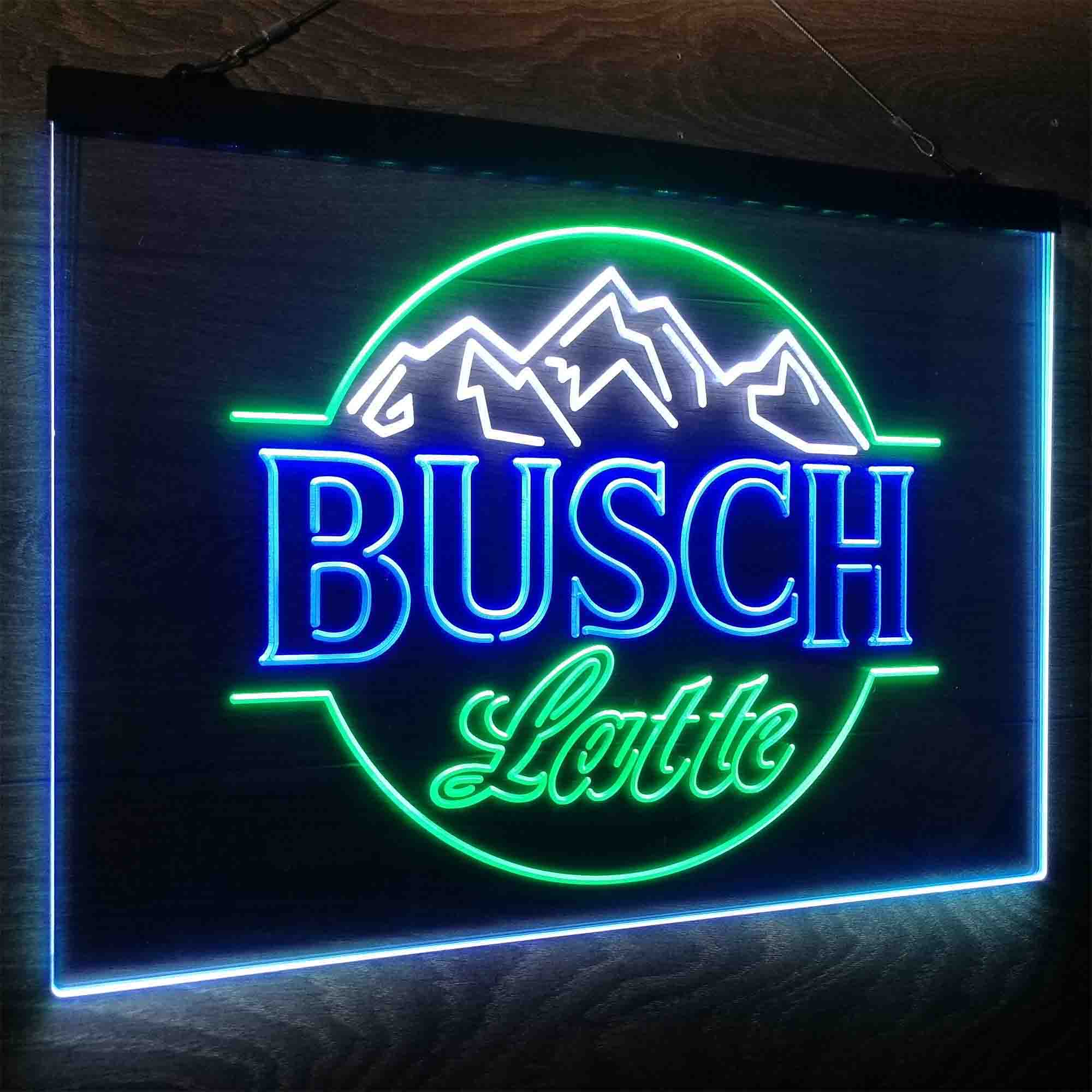 Busch Latte Mountain Neon LED Sign 3 Colors