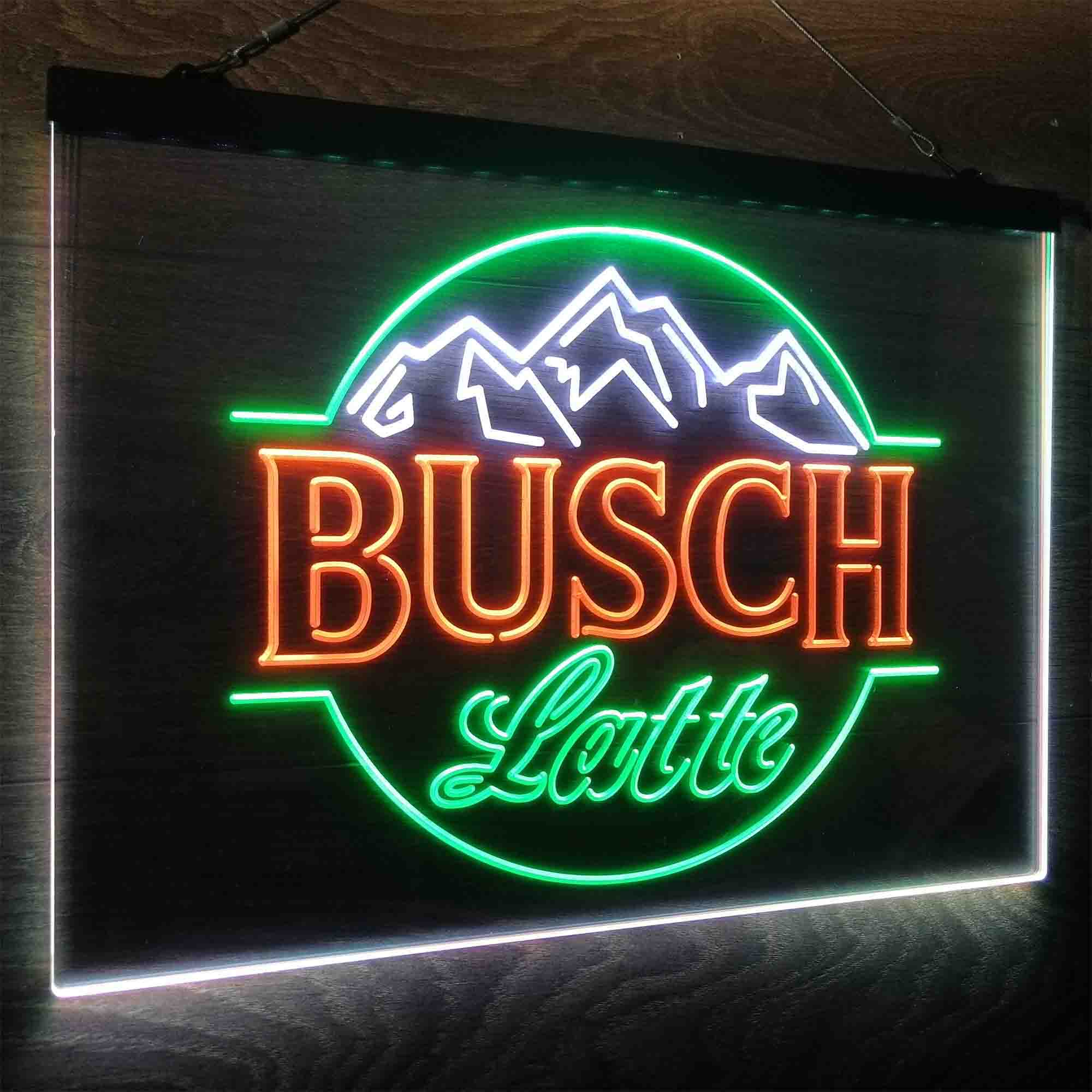 Busch Latte Mountain Neon LED Sign 3 Colors