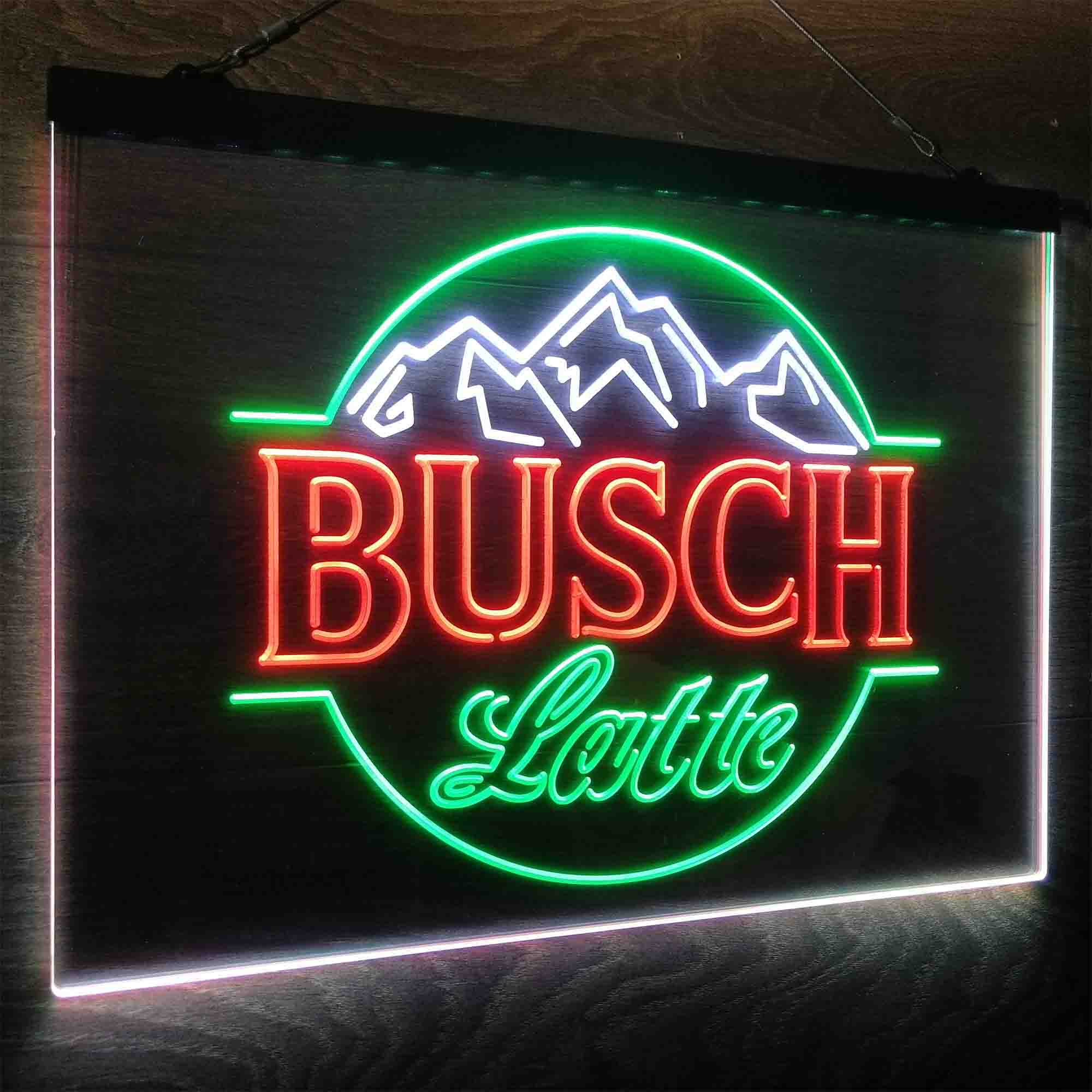 Busch Latte Mountain Neon LED Sign 3 Colors