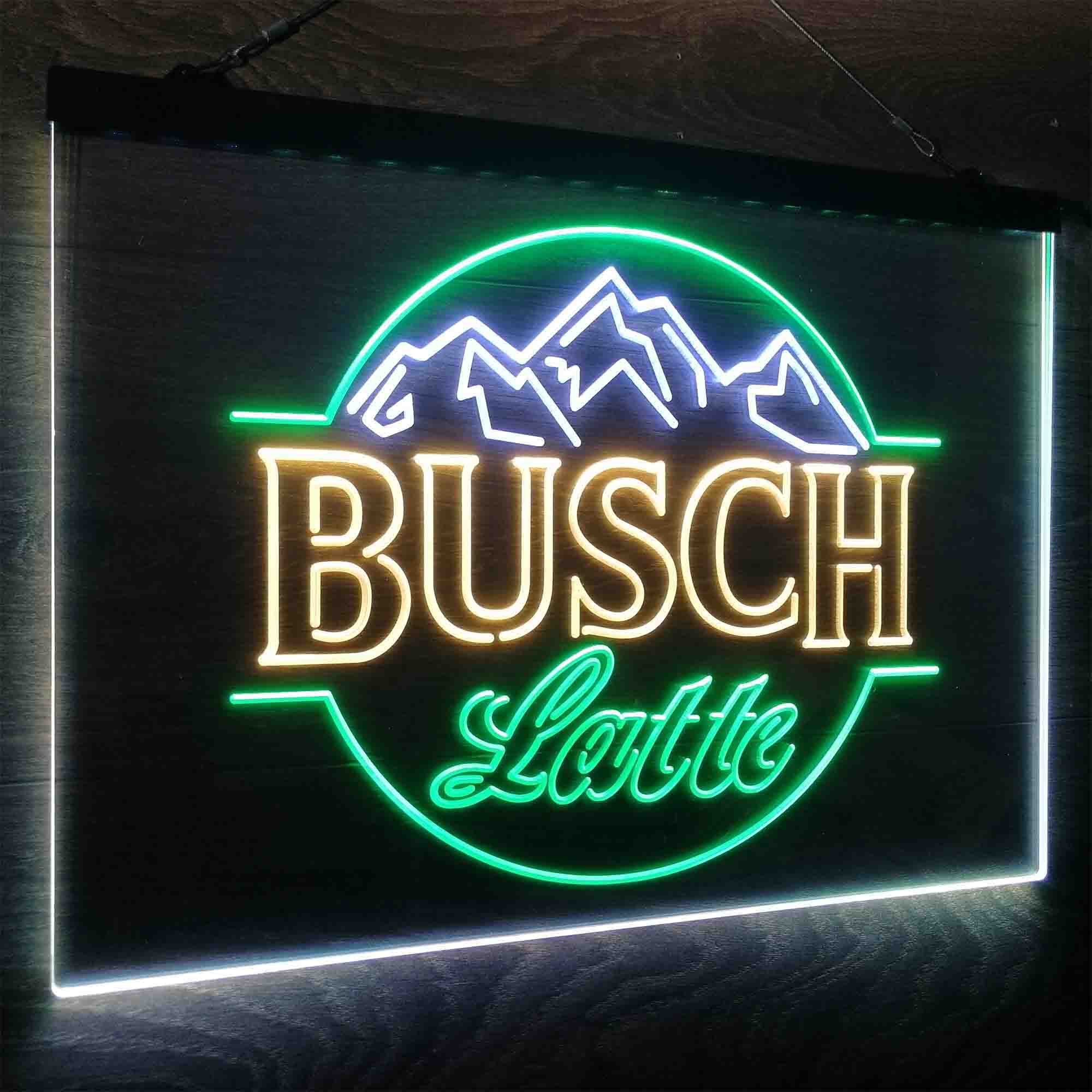 Busch Latte Mountain Neon LED Sign 3 Colors