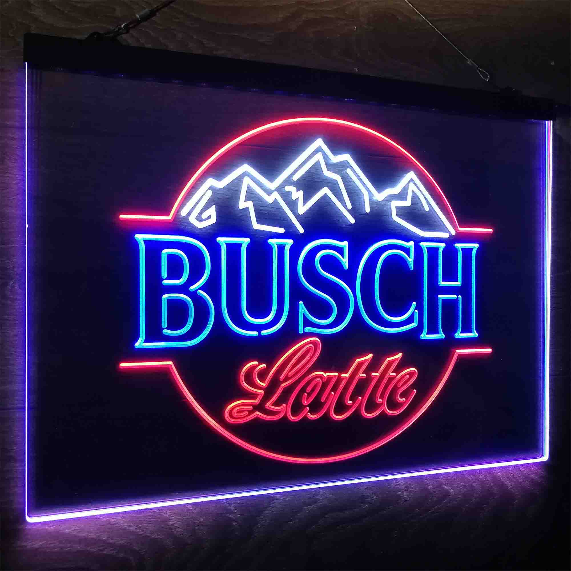 Busch Latte Mountain Neon LED Sign 3 Colors