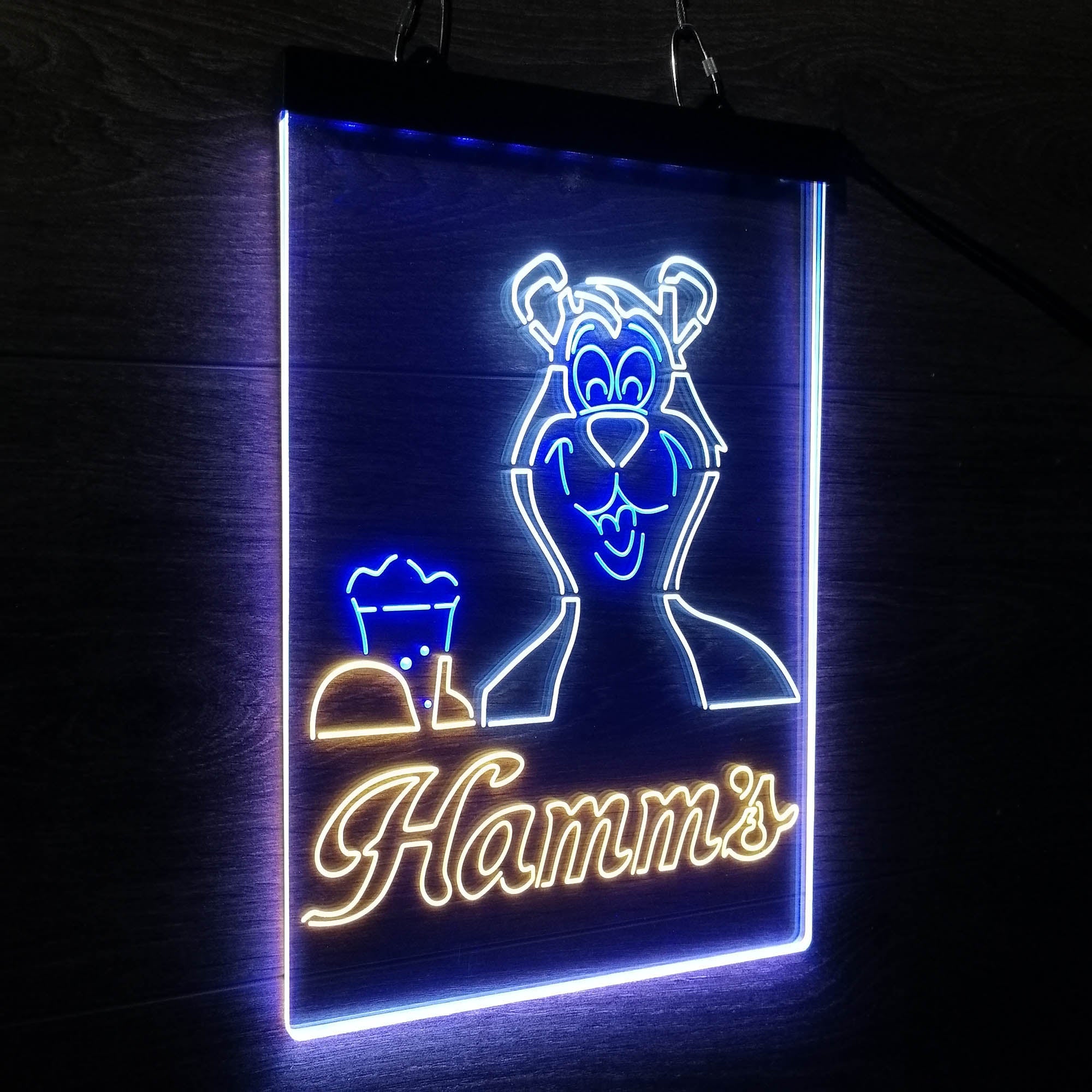 Hamm's Beer Bear Mug Neon LED Sign 3 Colors