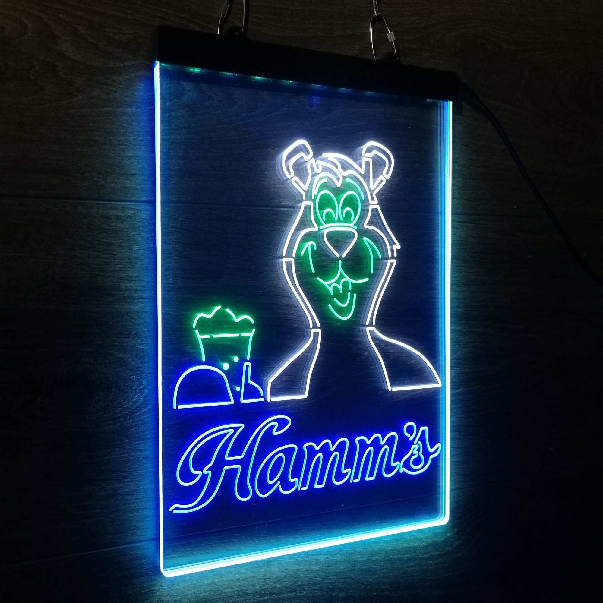 Hamm's Beer Bear Mug Neon LED Sign 3 Colors