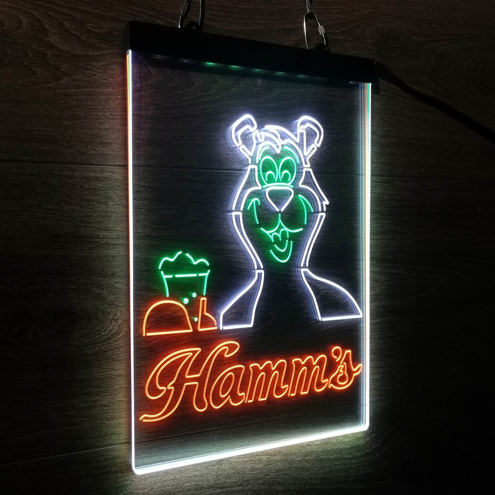 Hamm's Beer Bear Mug Neon LED Sign 3 Colors