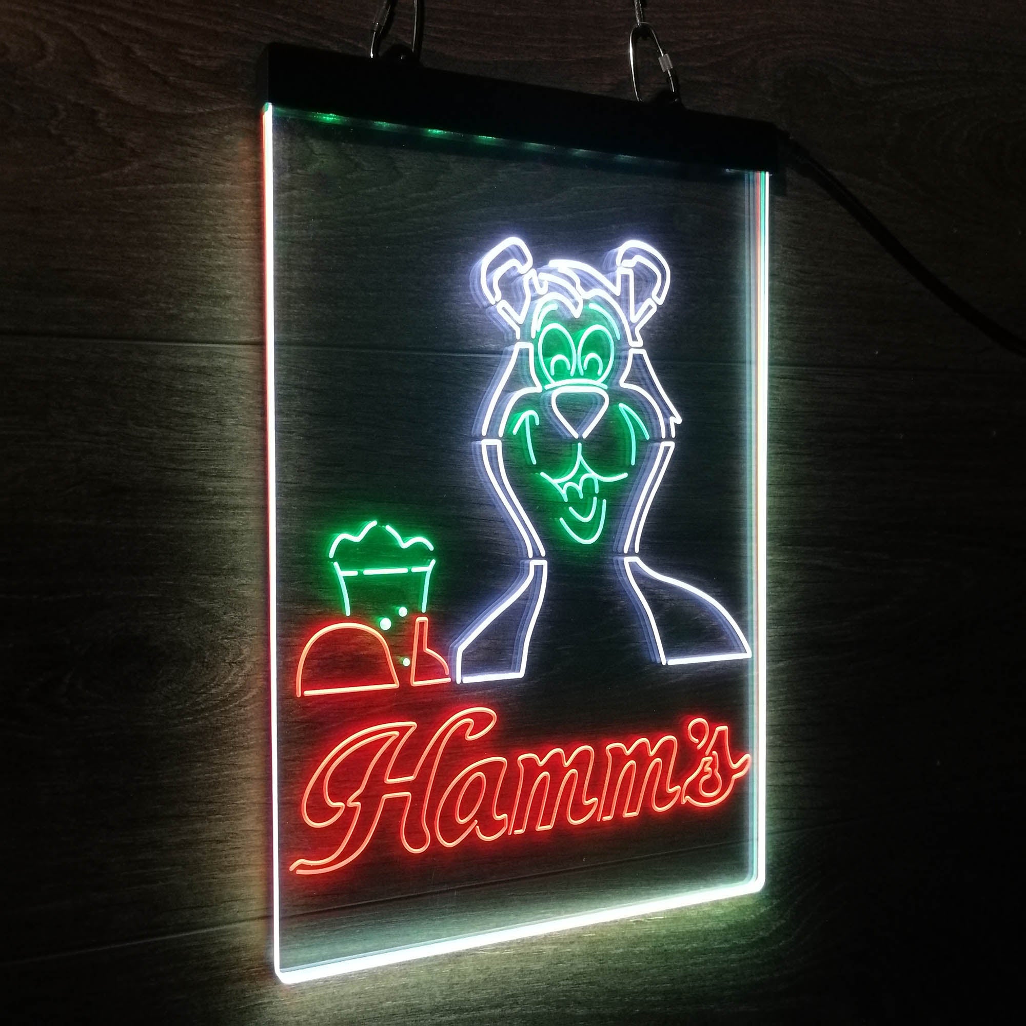 Hamm's Beer Bear Mug Neon LED Sign 3 Colors