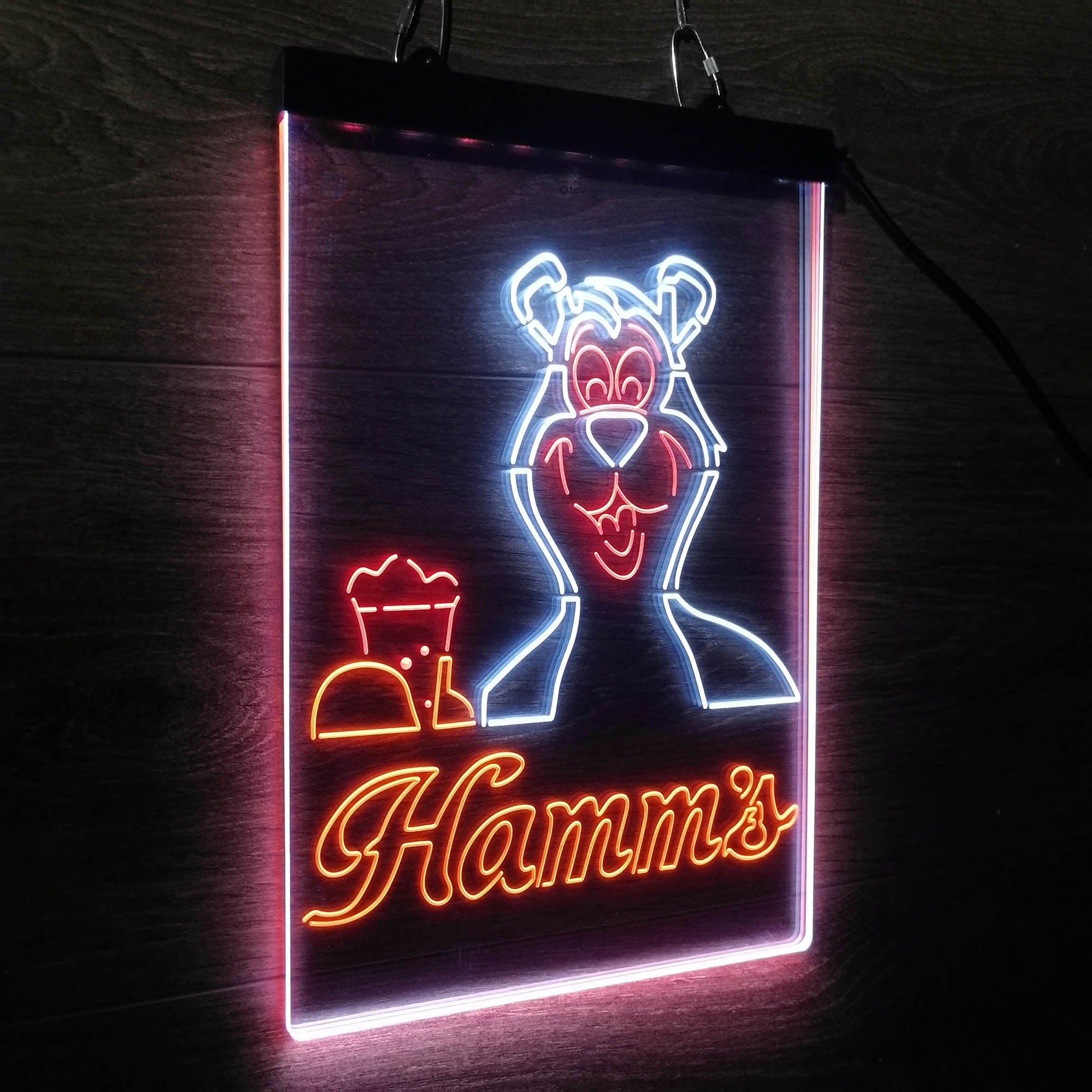 Hamm's Beer Bear Mug Neon LED Sign 3 Colors