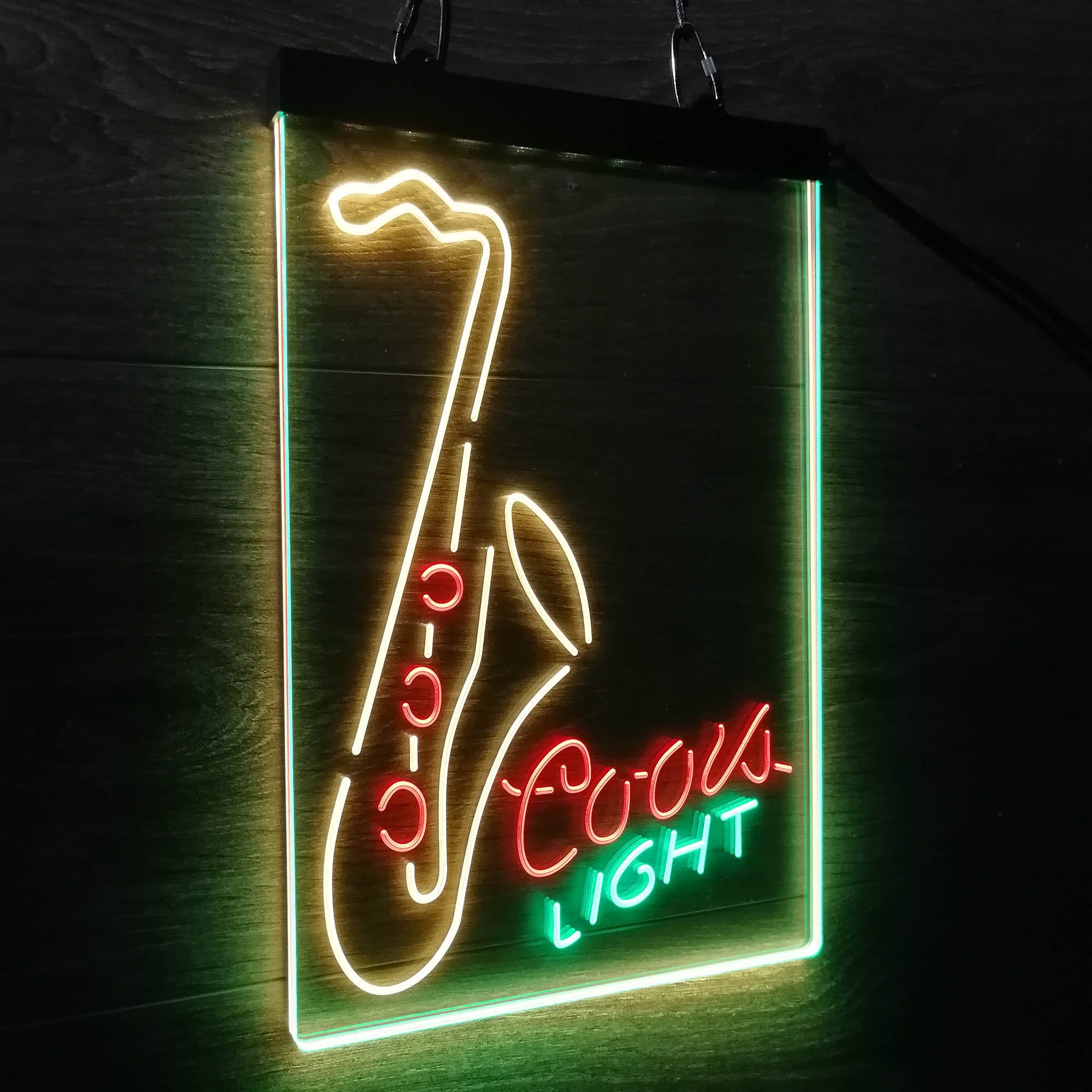 Coors Lite Saxophone Neon LED Sign 3 Colors