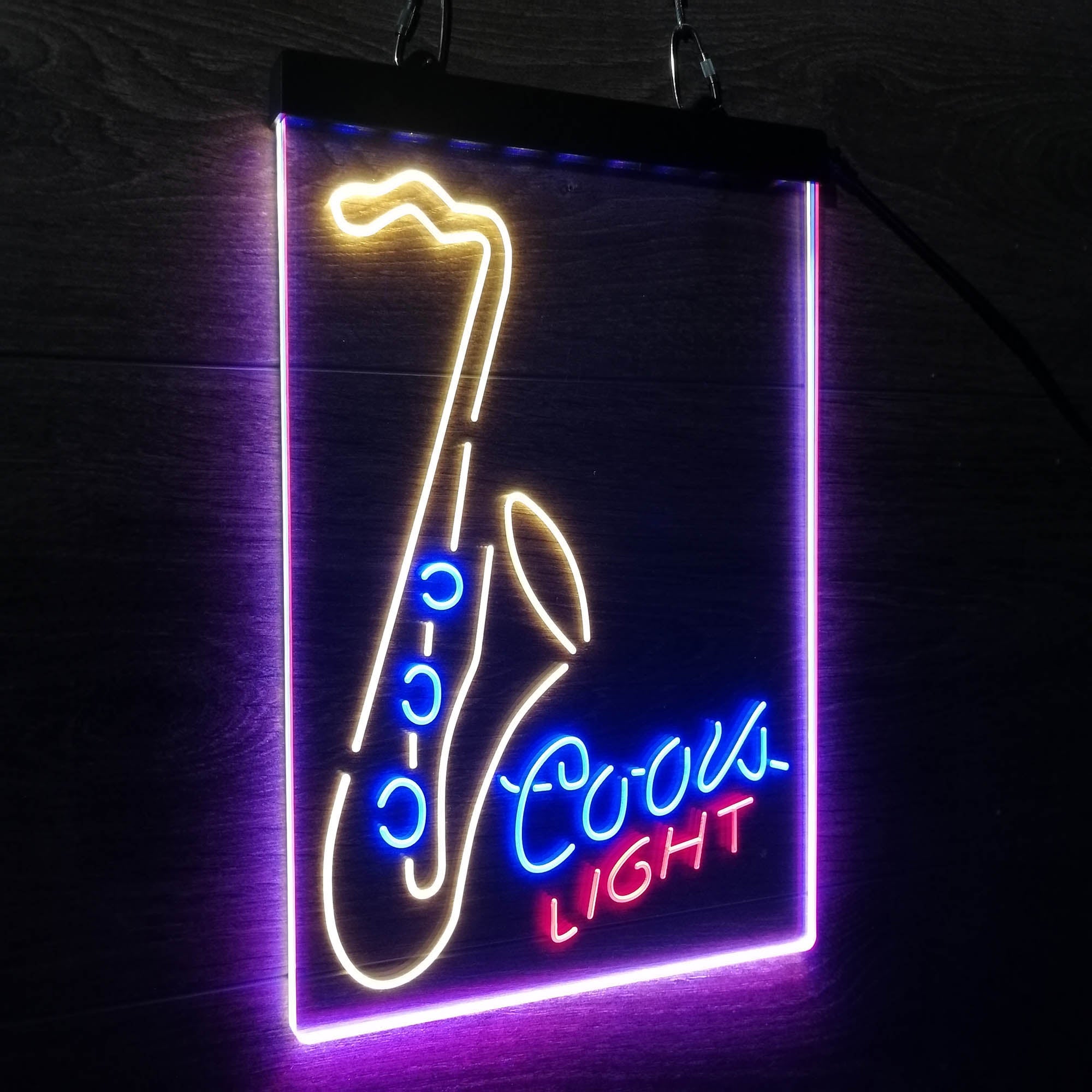 Coors Lite Saxophone Neon LED Sign 3 Colors