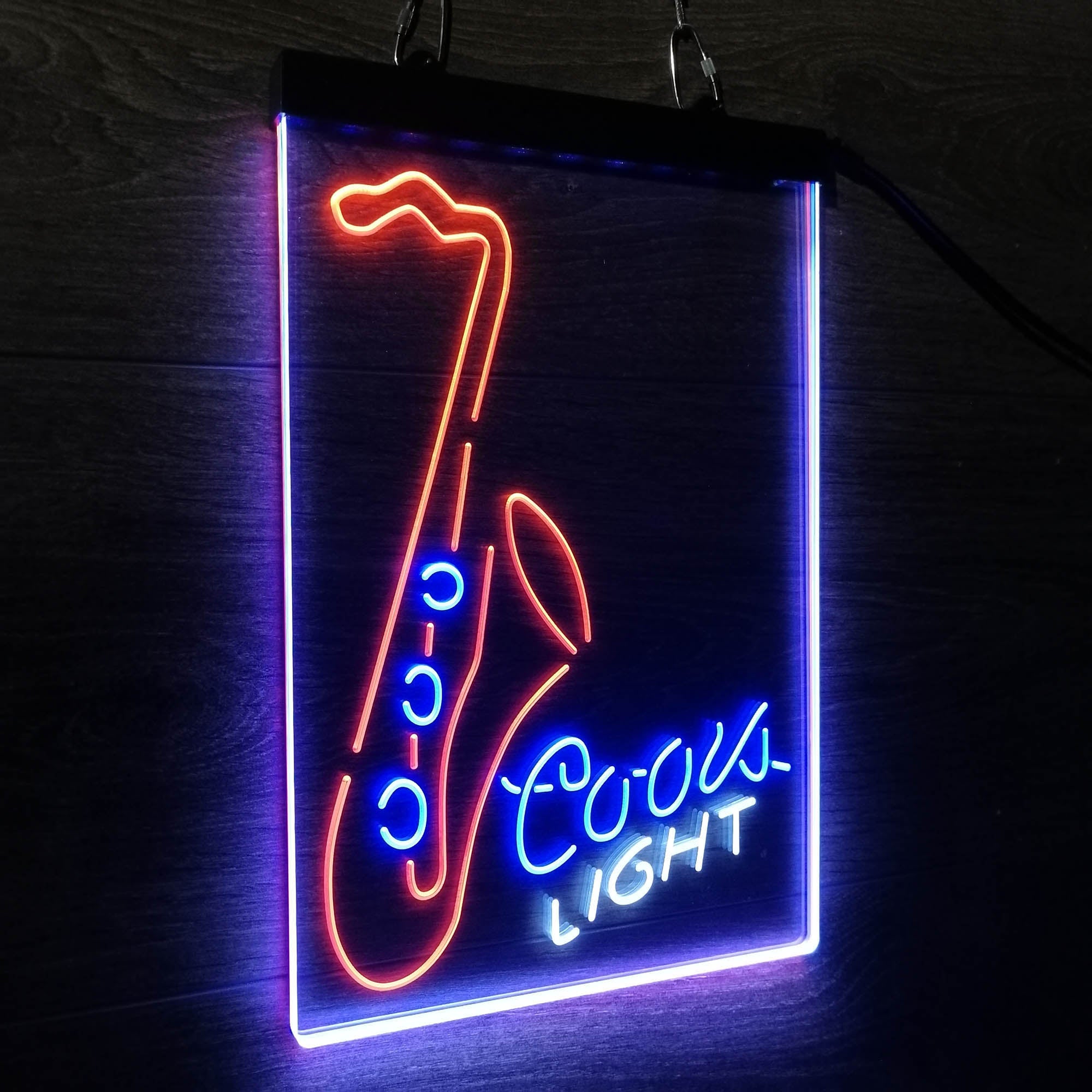 Coors Lite Saxophone Neon LED Sign 3 Colors