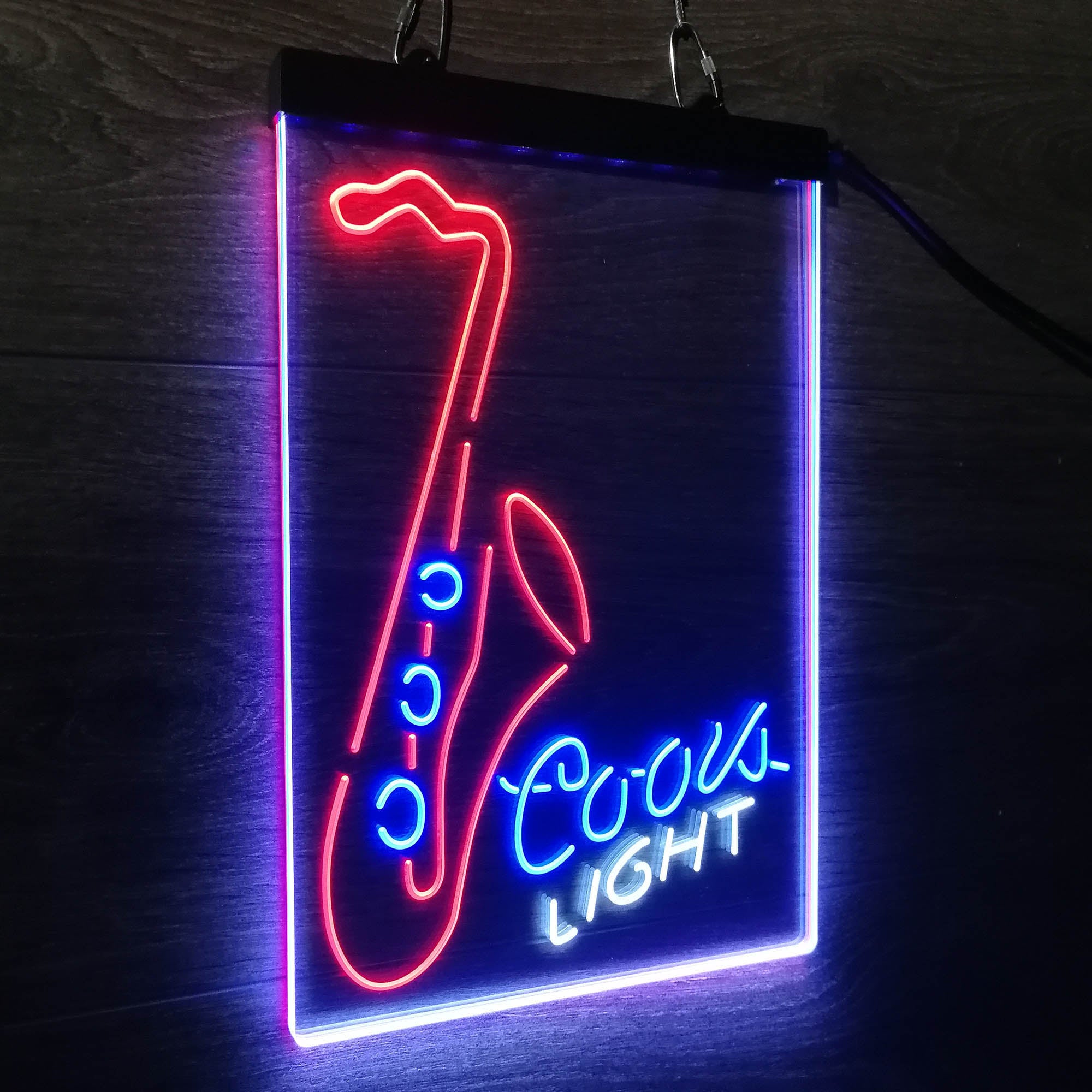 Coors Lite Saxophone Neon LED Sign 3 Colors