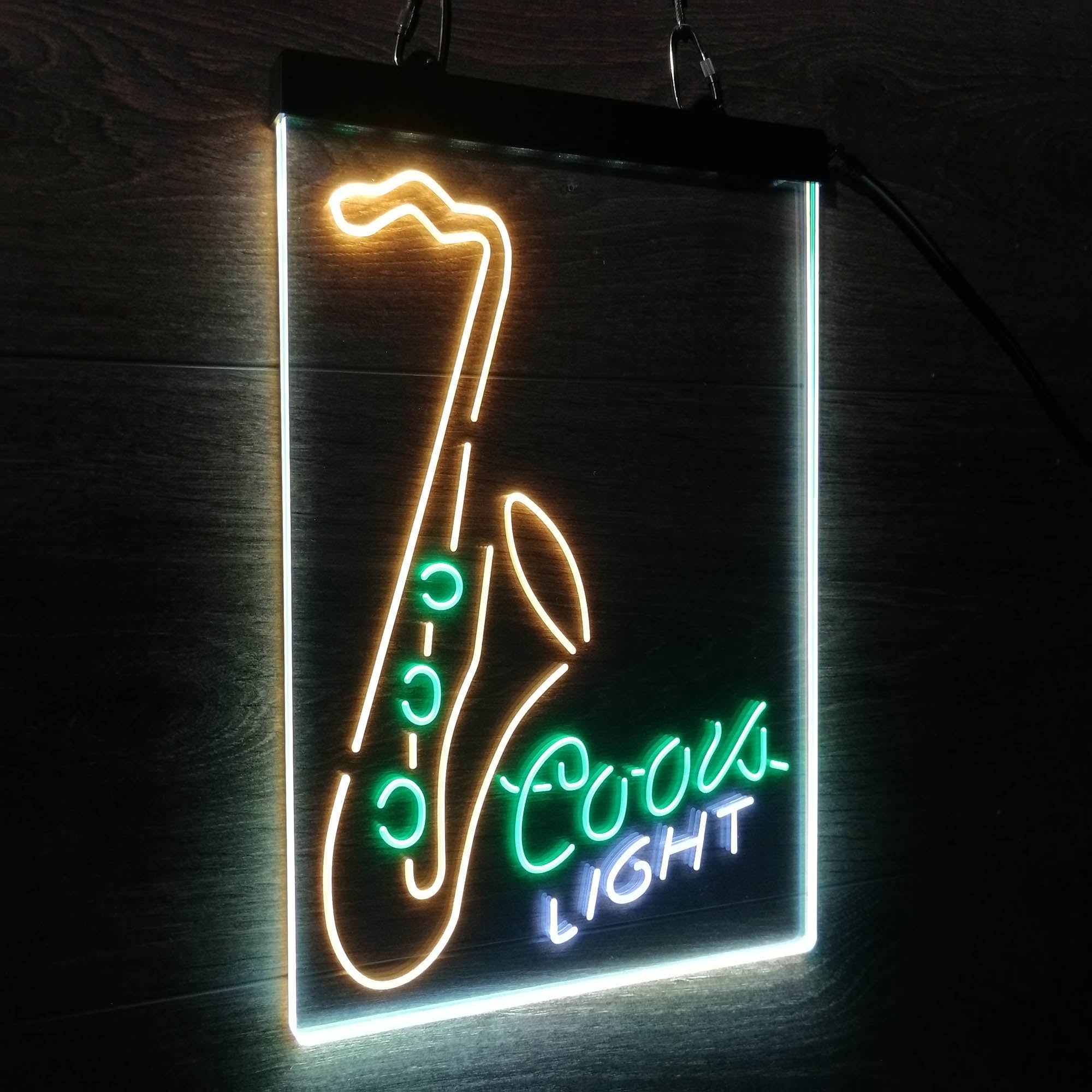 Coors Lite Saxophone Neon LED Sign 3 Colors