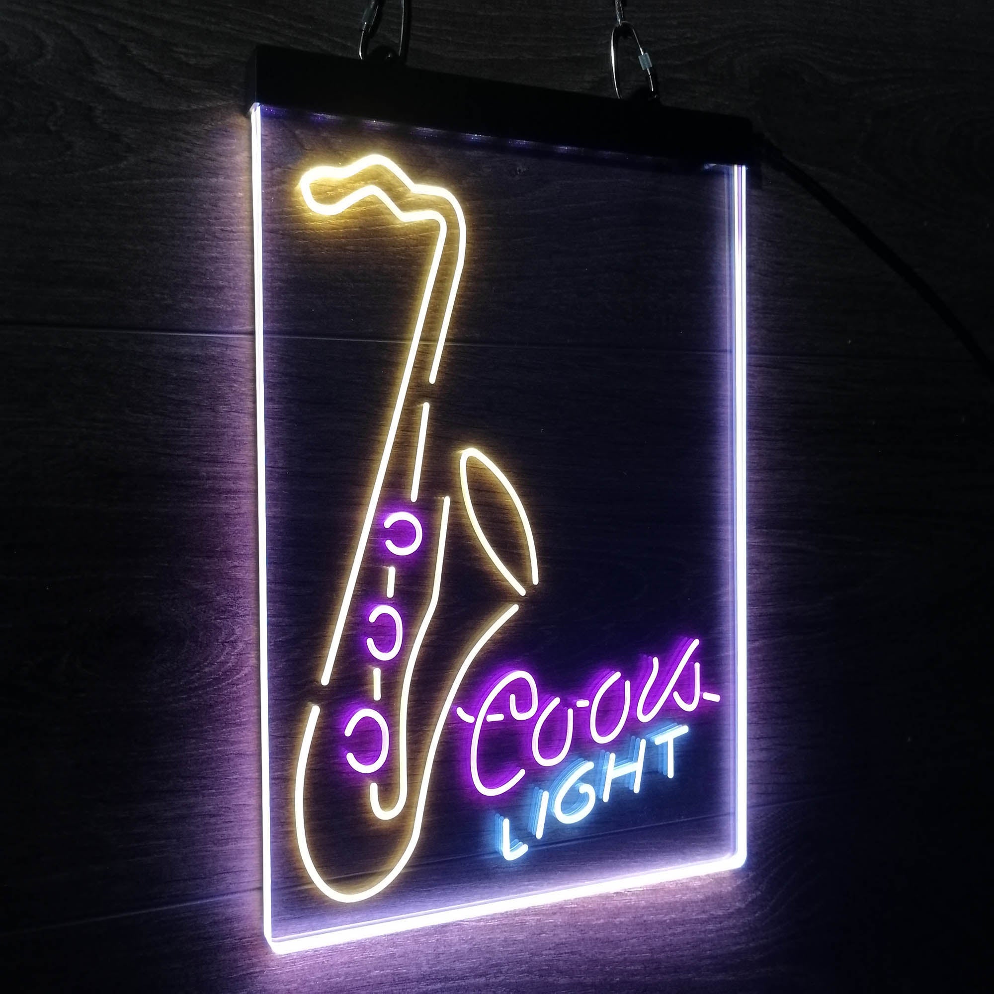 Coors Lite Saxophone Neon LED Sign 3 Colors