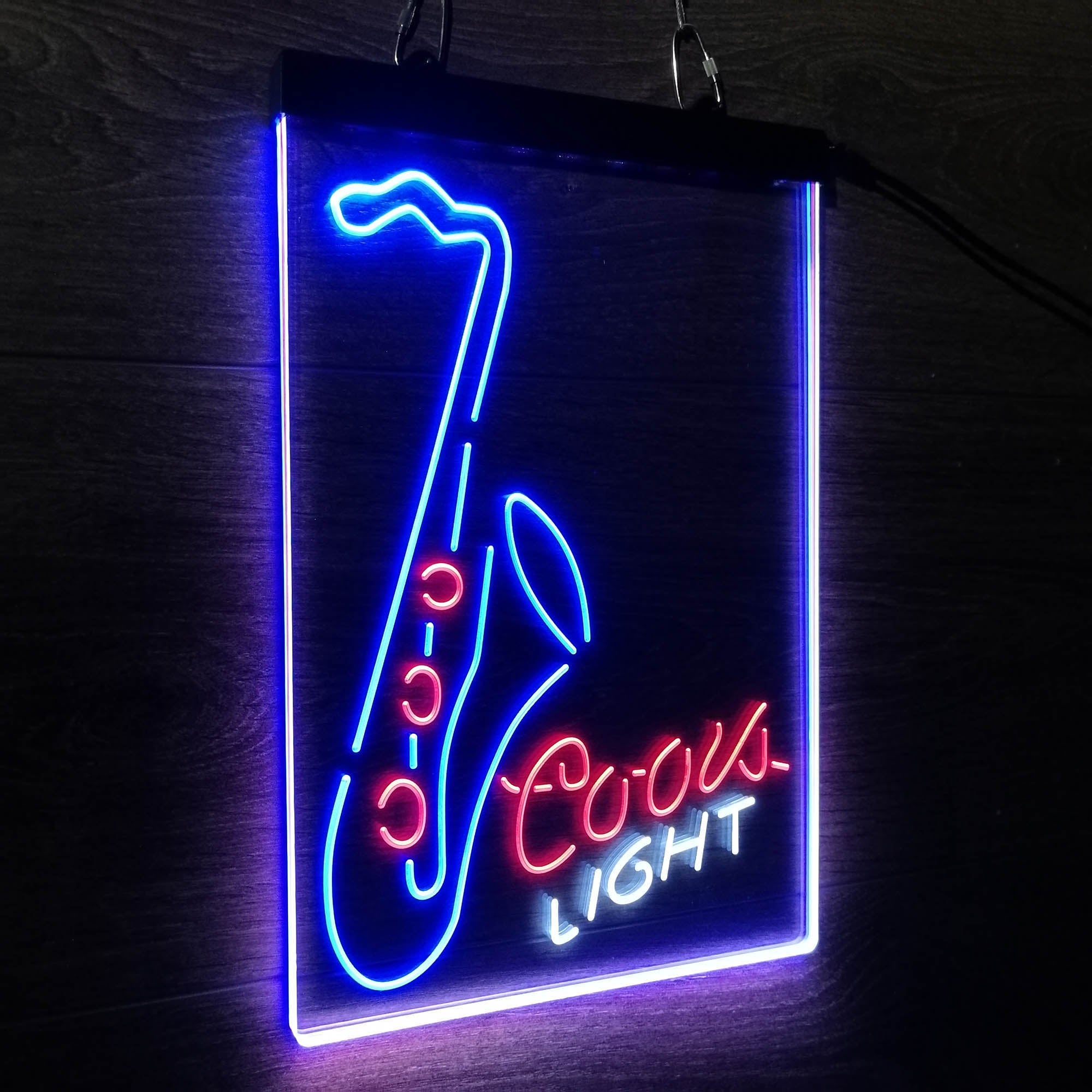 Coors Lite Saxophone Neon LED Sign 3 Colors