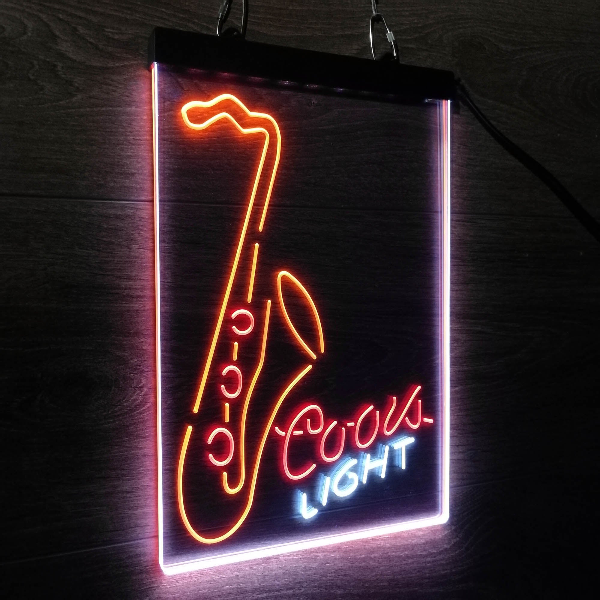 Coors Lite Saxophone Neon LED Sign 3 Colors