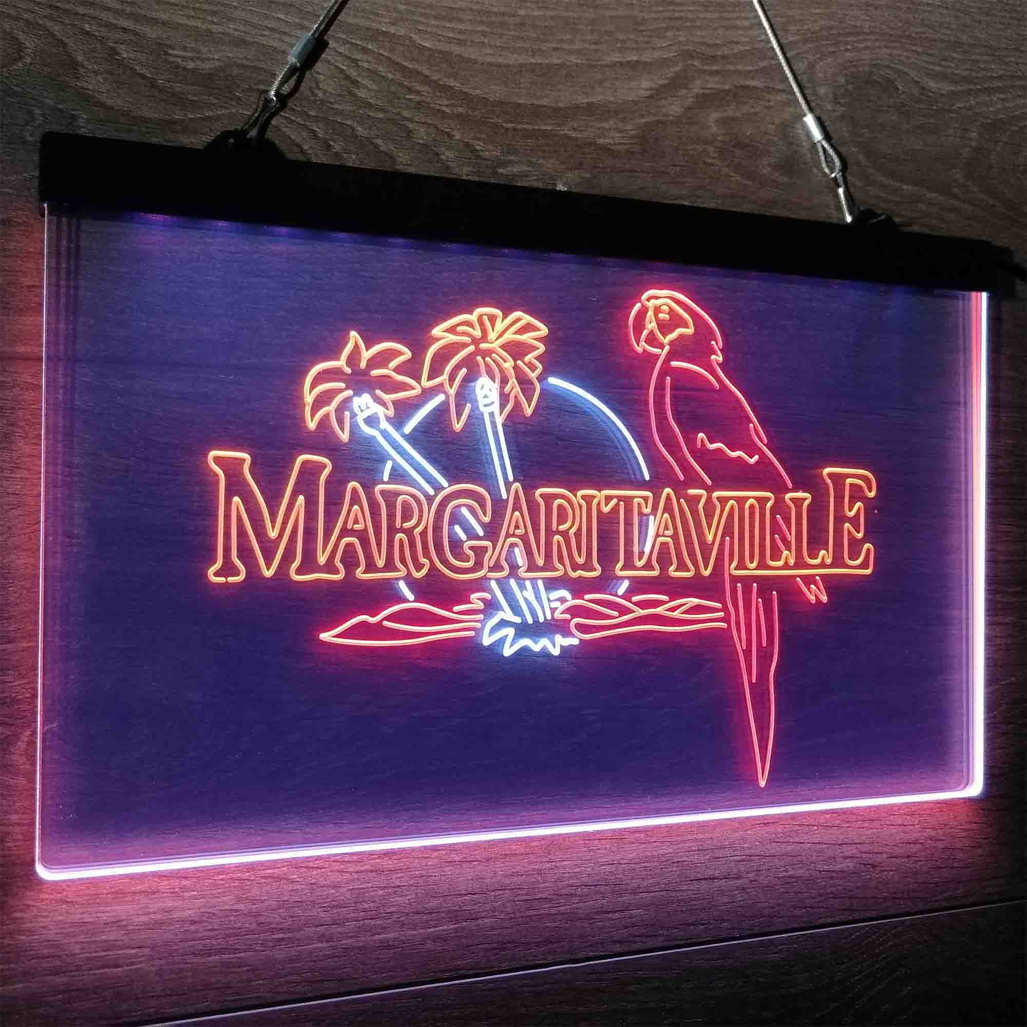 Jimmy Buffett's Margaritaville Parrot Neon LED Sign 3 Colors