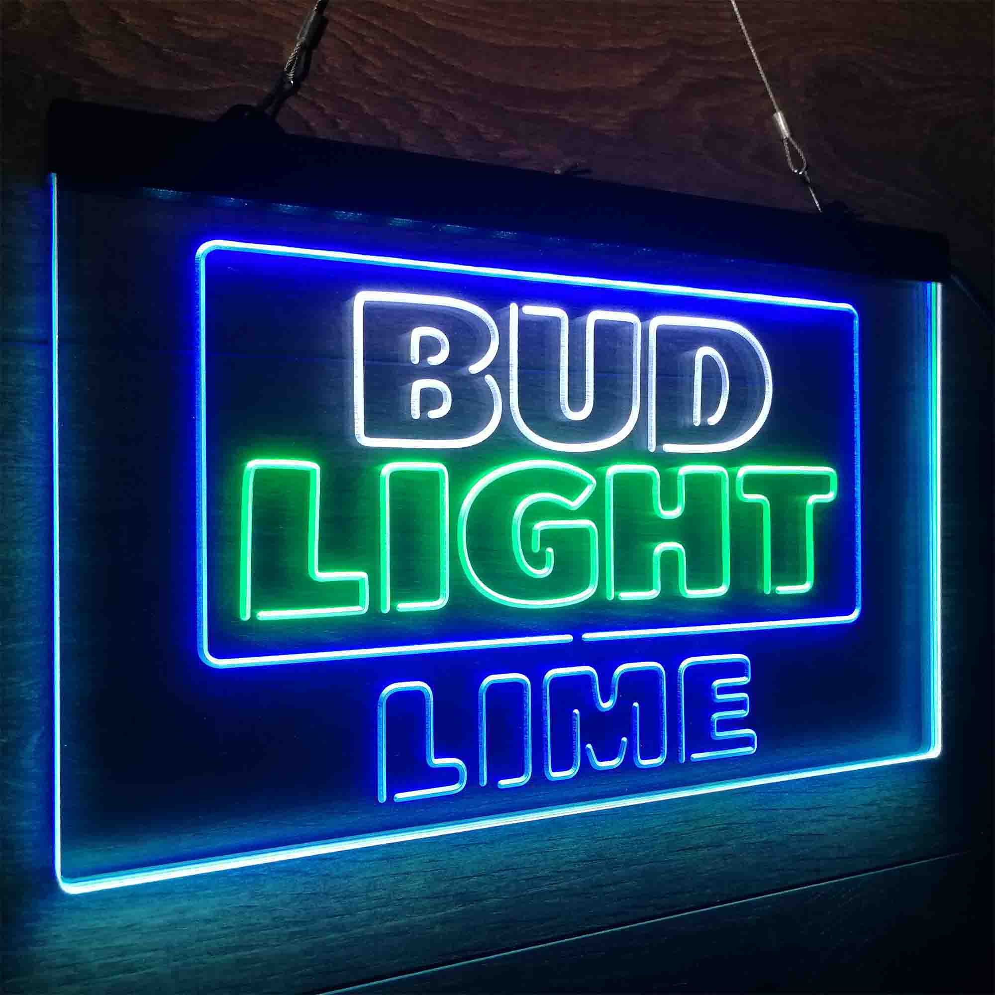 Bud Light Lime Neon LED Sign 3 Colors