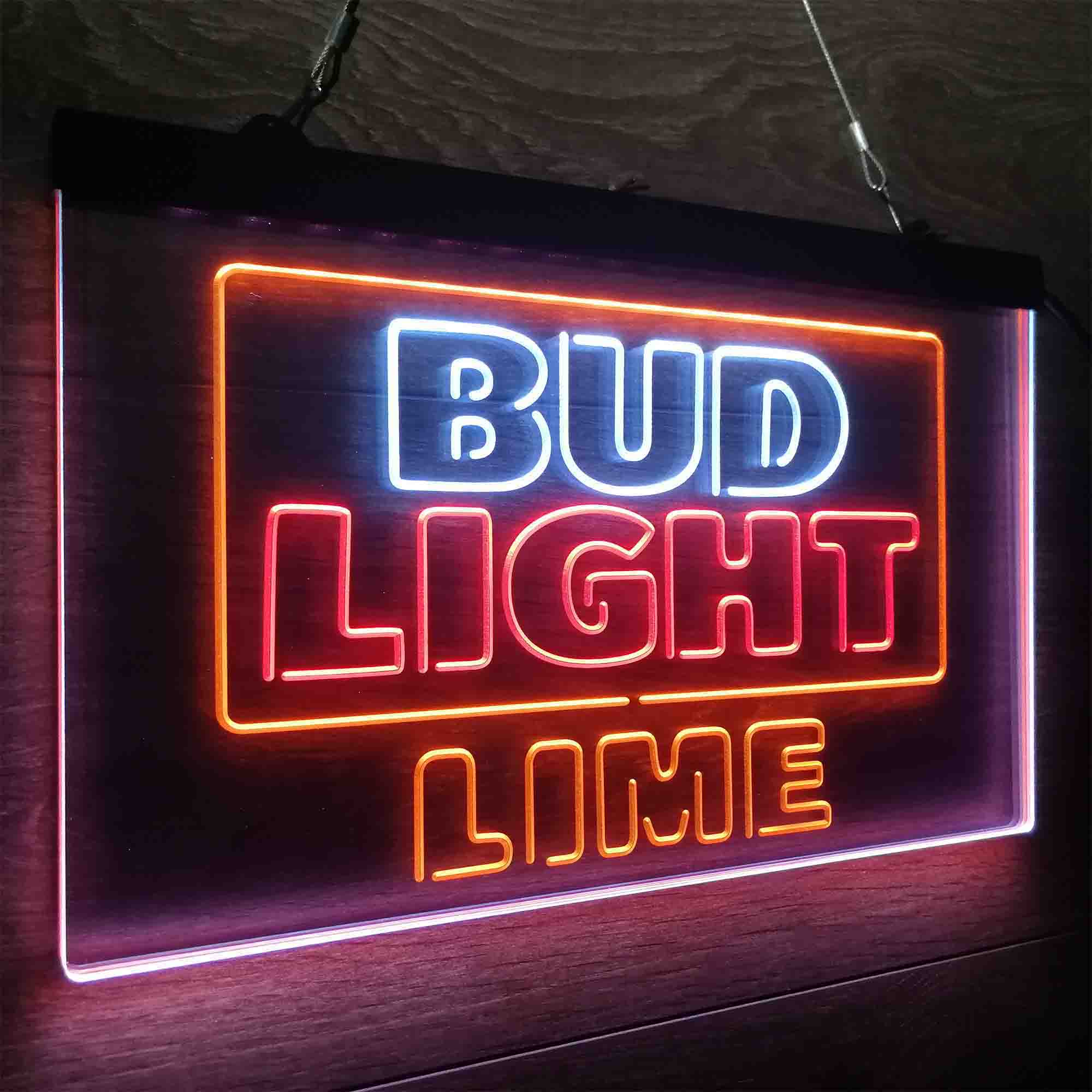 Bud Light Lime Neon LED Sign 3 Colors
