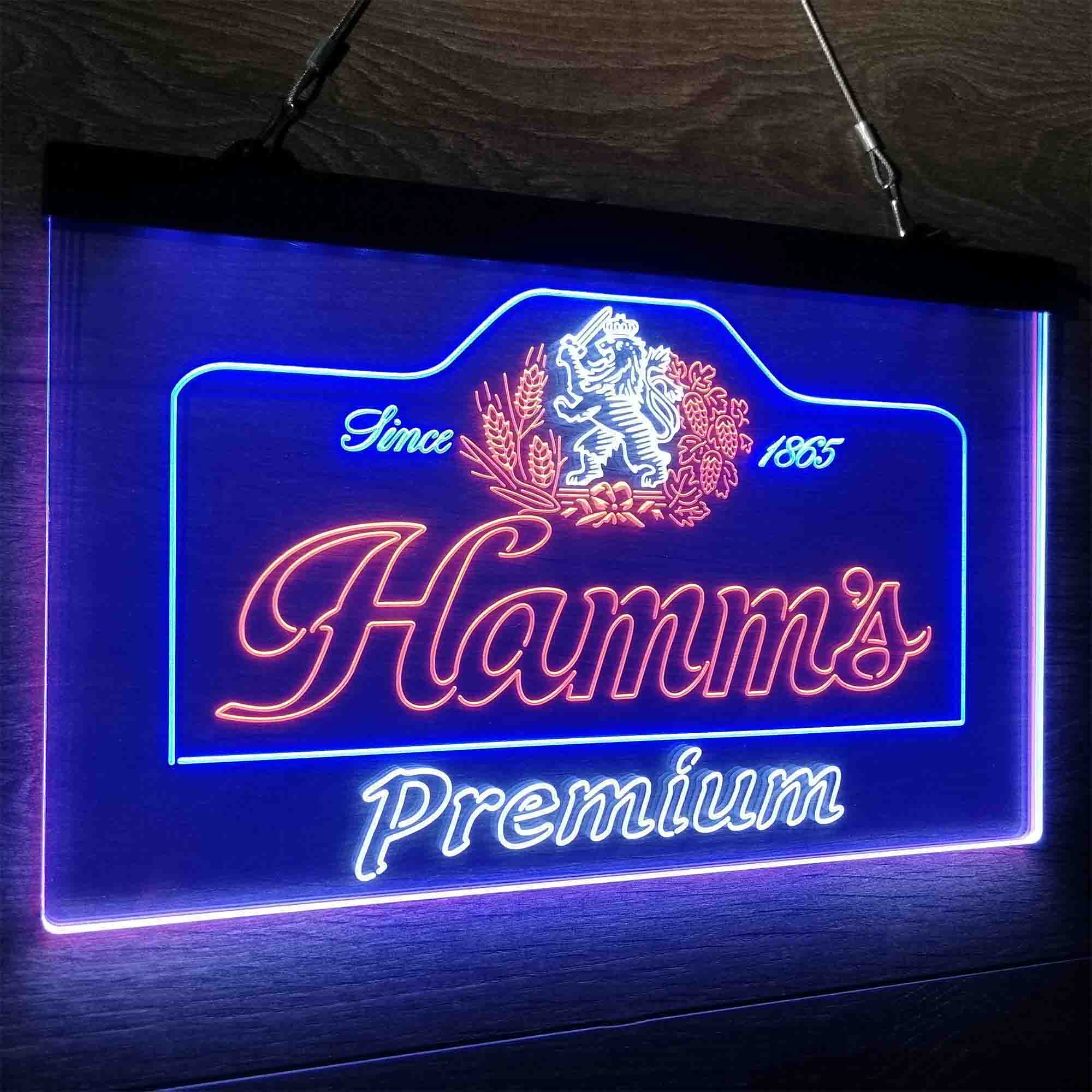 Hamm's Premium Neon LED Sign 3 Colors