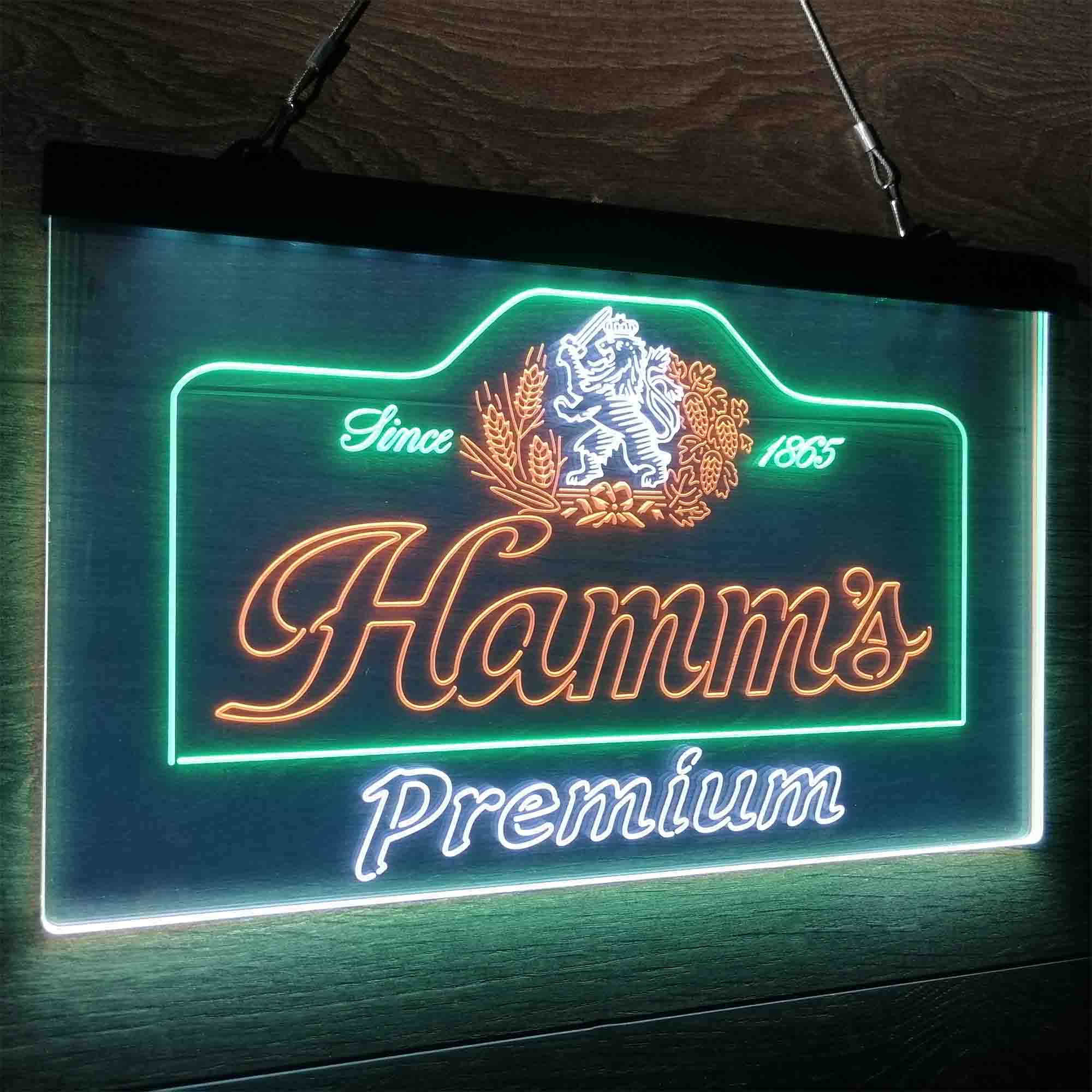 Hamm's Premium Neon LED Sign 3 Colors