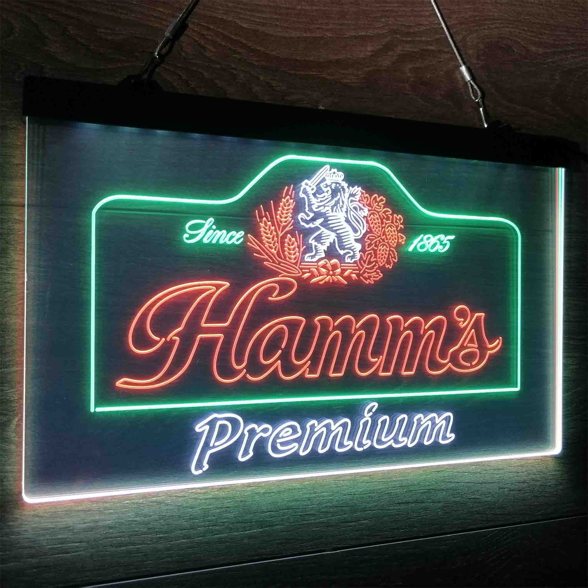 Hamm's Premium Neon LED Sign 3 Colors