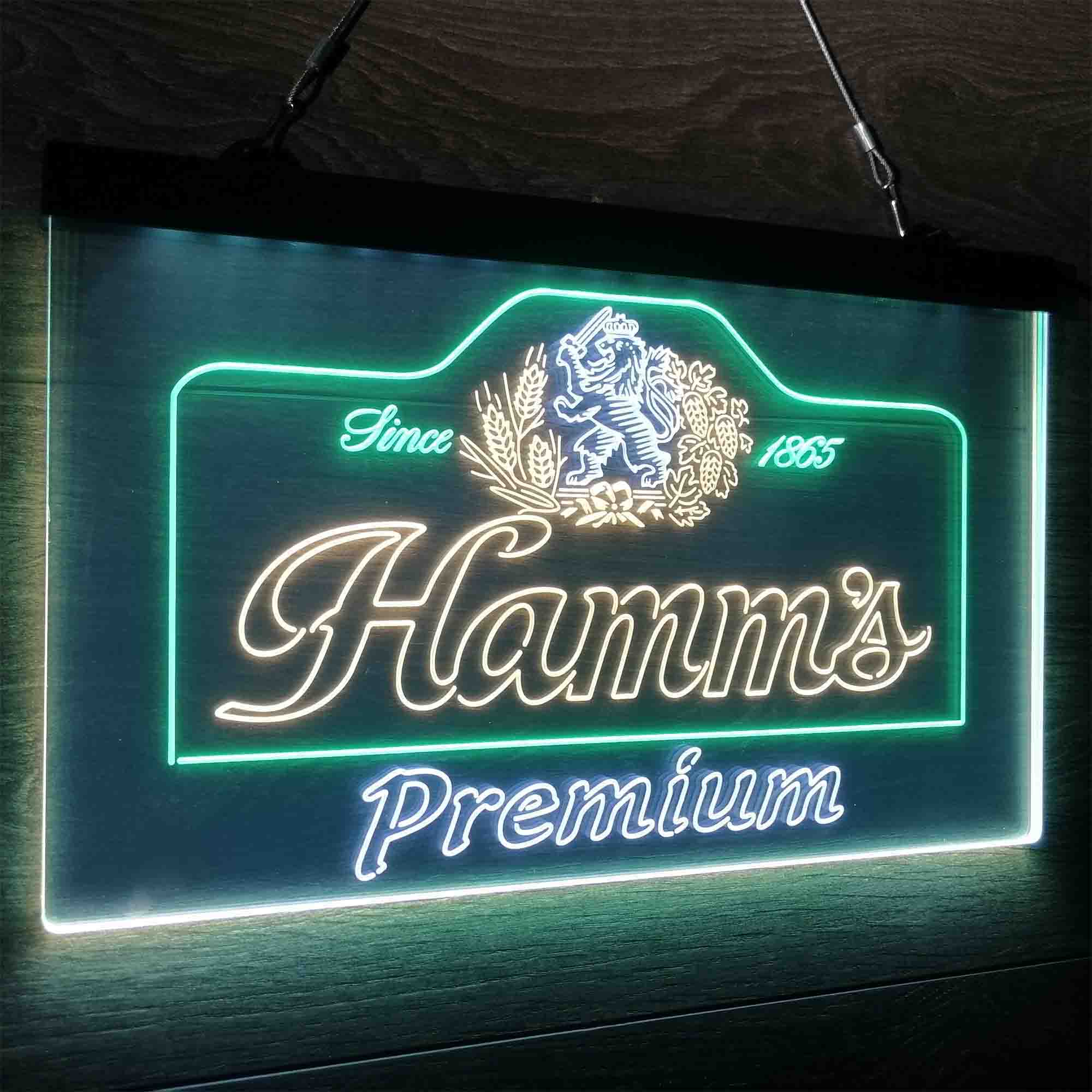 Hamm's Premium  Neon LED Sign 3 Colors