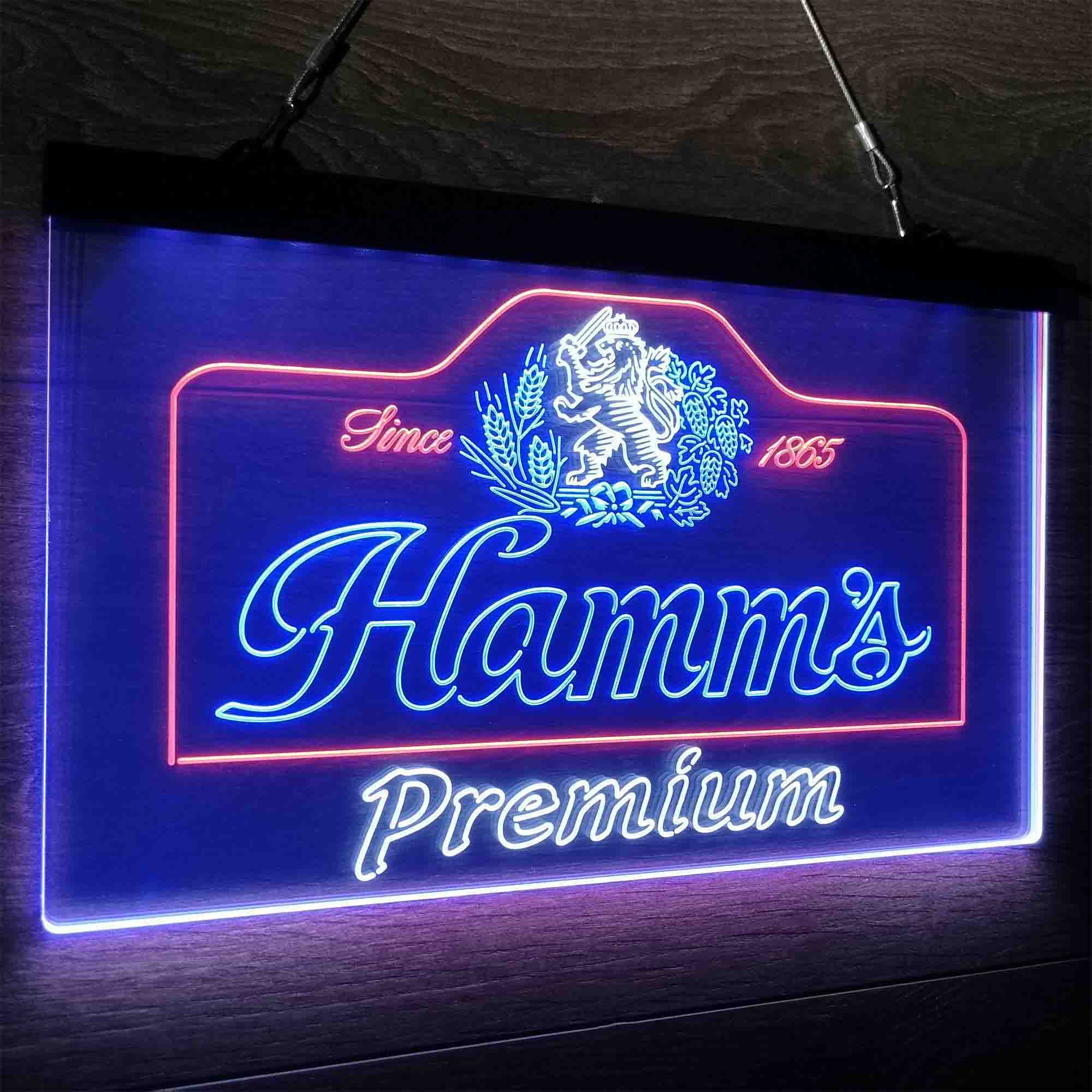 Hamm's Premium Neon LED Sign 3 Colors