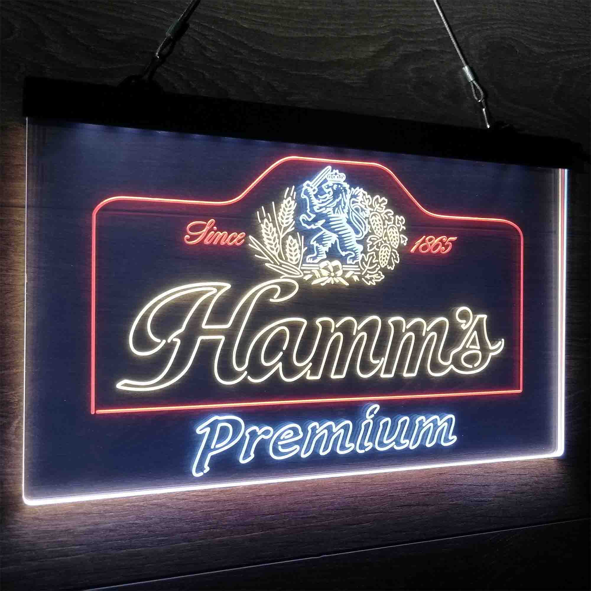 Hamm's Premium Neon LED Sign 3 Colors