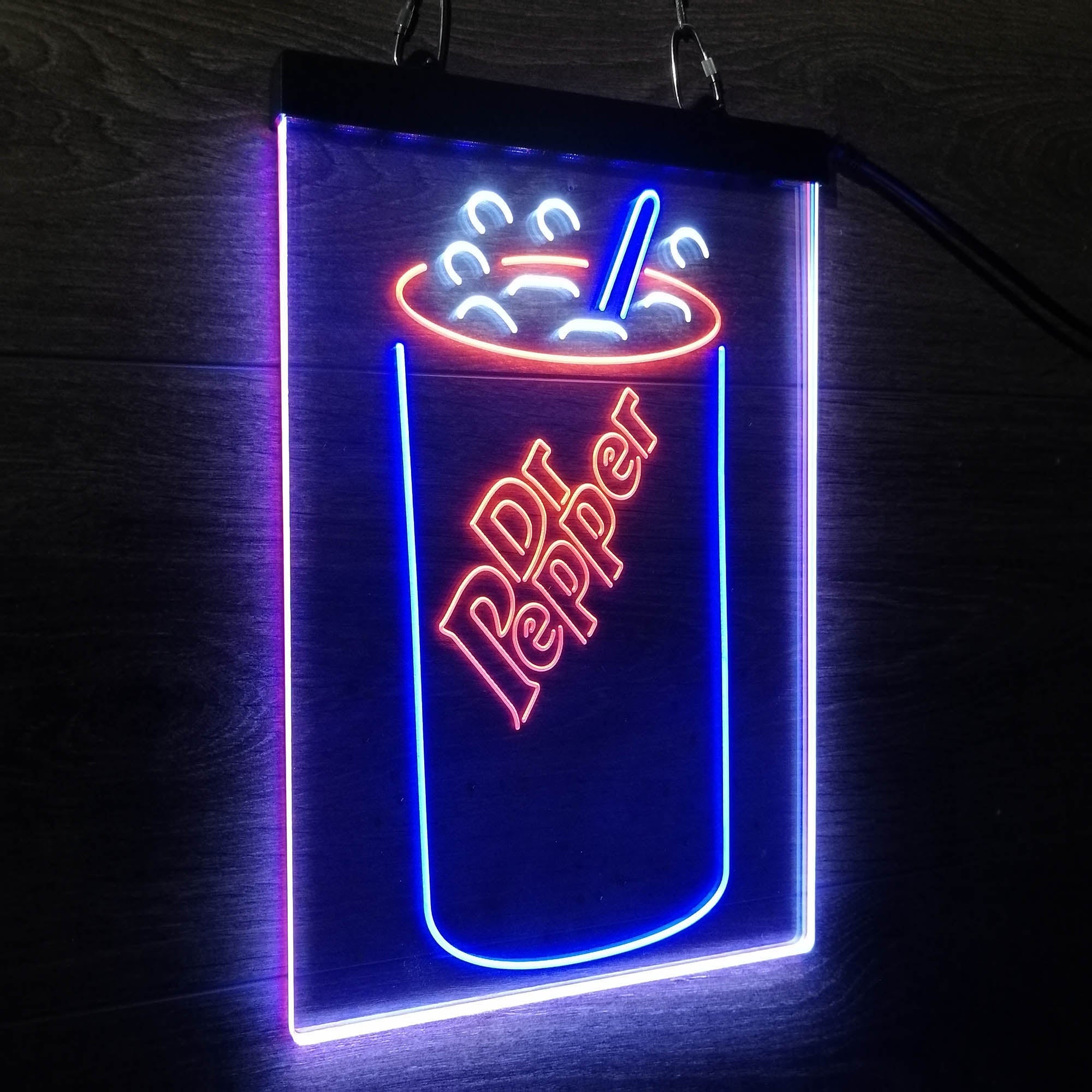 Dr Pepper Cup Neon LED Sign 3 Colors