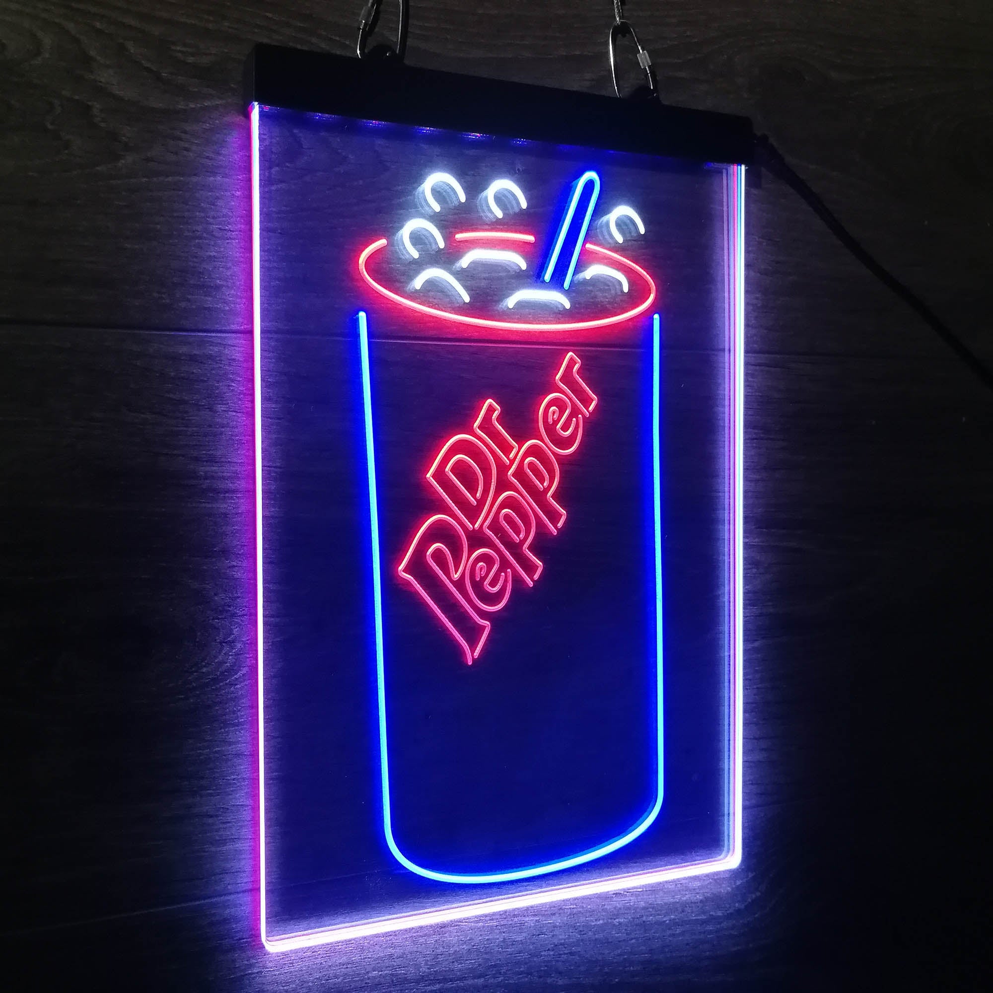 Dr Pepper Cup Neon LED Sign 3 Colors