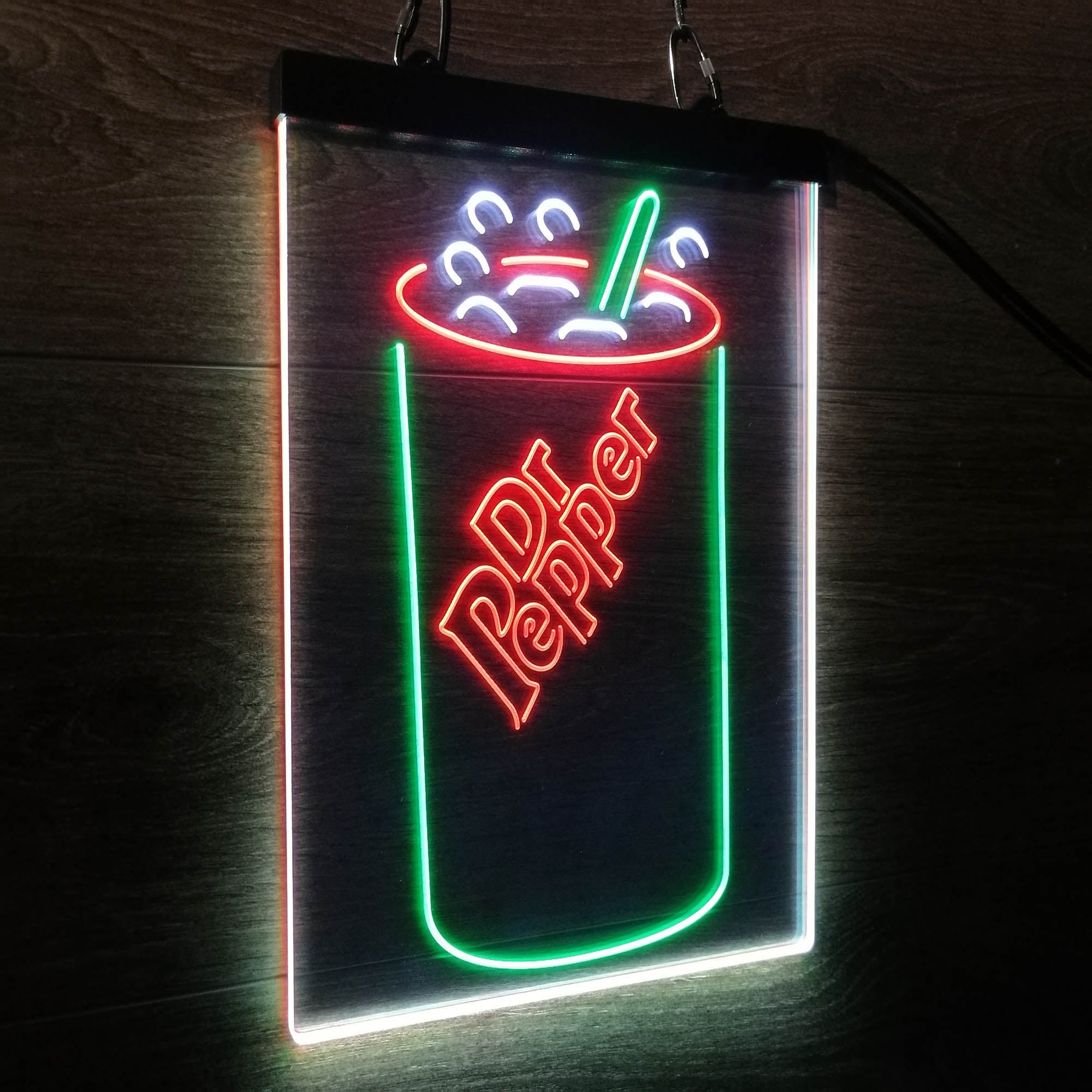 Dr Pepper Cup Neon LED Sign 3 Colors